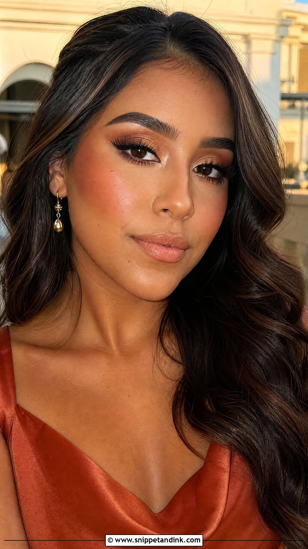 Bronze Wedding Makeup - Snippet and Ink - 25 Makeup Look for Wedding Ideas
