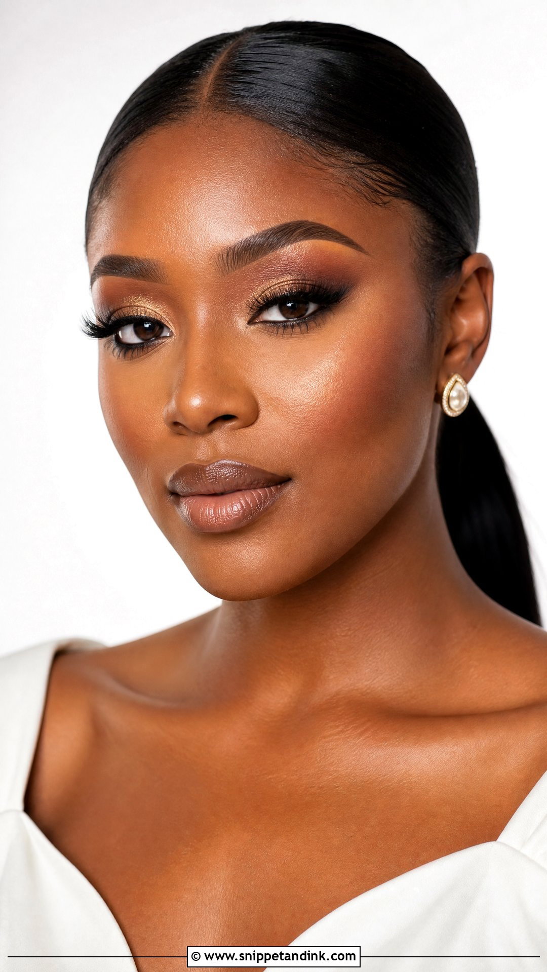 Bronze Wedding Makeup - Snippet and Ink - 35 Wedding Makeup Ideas