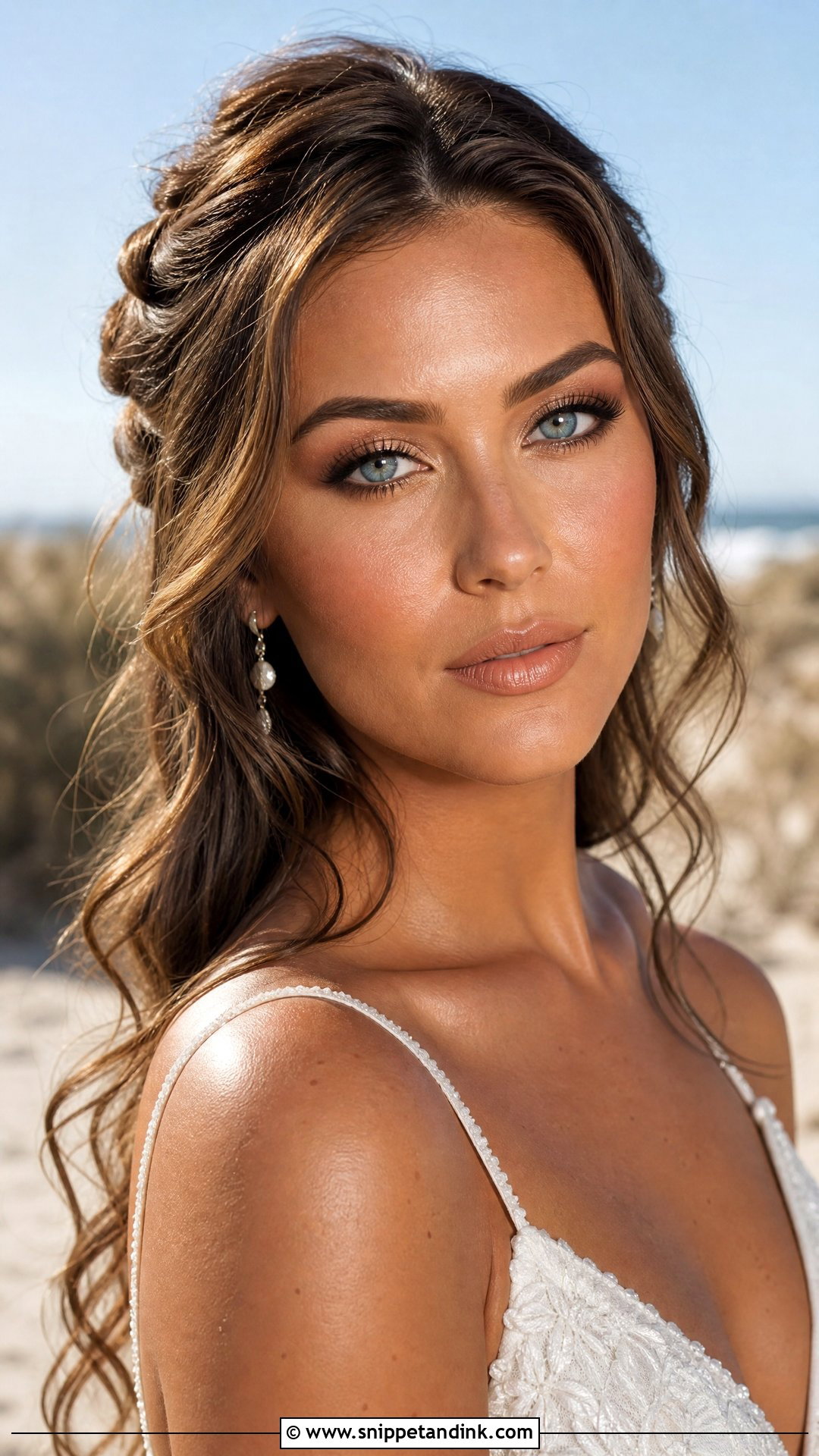 Bronze Wedding Makeup For Blue Eyes - Snippet and Ink - 20 Natural Wedding Make Up for Blue Eyes