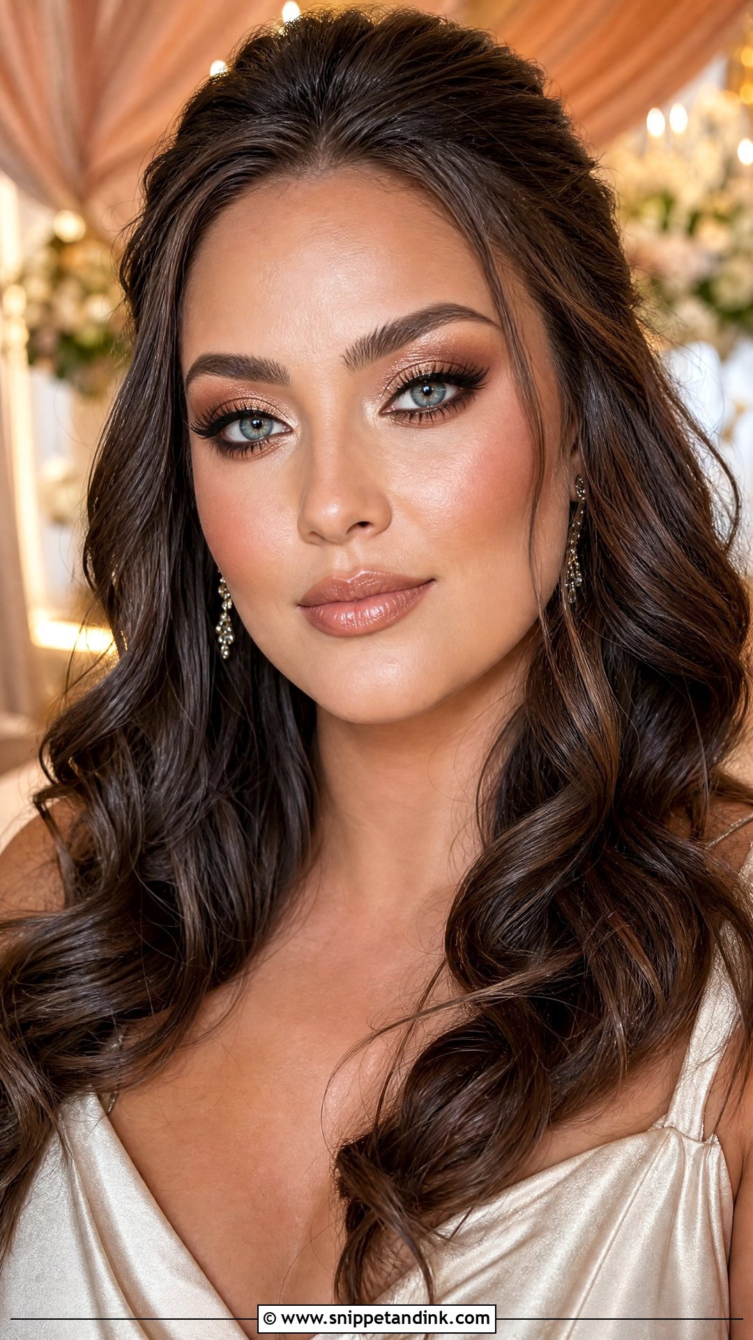 Bronze Wedding Makeup For Blue Eyes Brunette - Snippet and Ink - 25 Wedding Makeup for Blue Eyes Brunette