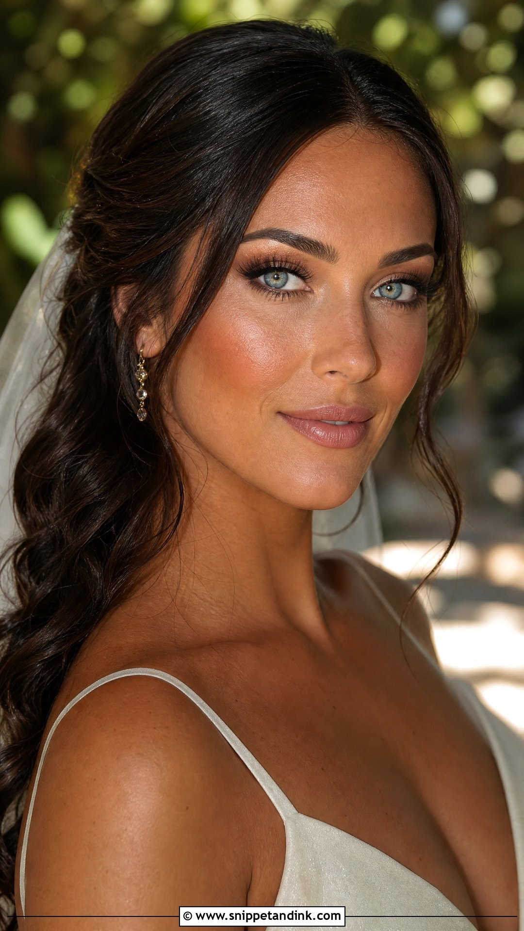 Bronze Wedding Makeup For Blue Eyes Brunette - Snippet and Ink - 20 Natural Wedding Makeup for Blue Eyes Brunette