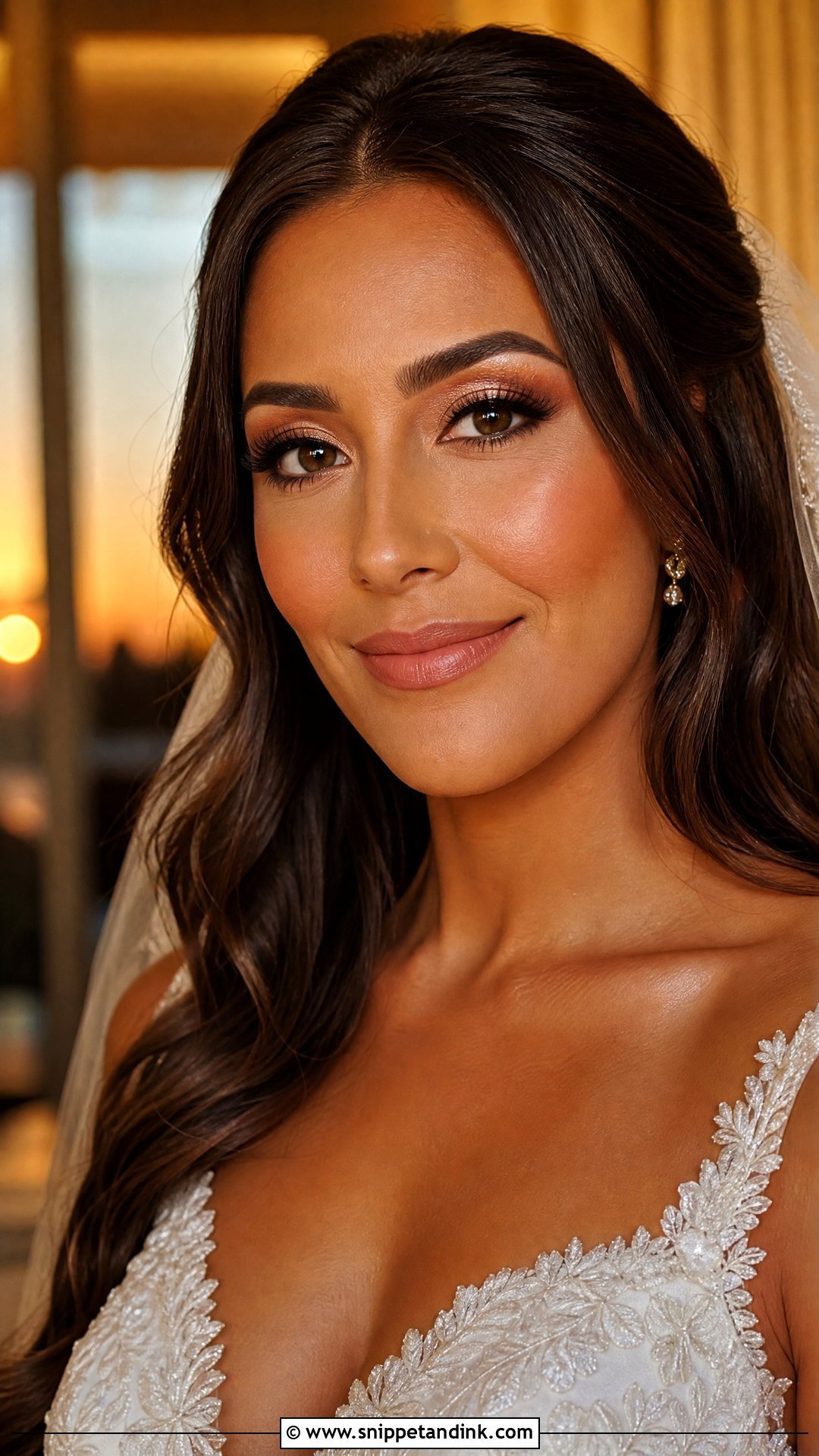 Bronze Wedding Makeup For Brown Eyes - Snippet and Ink - 25 Soft Natural Wedding Makeup Looks for Brown Eyes