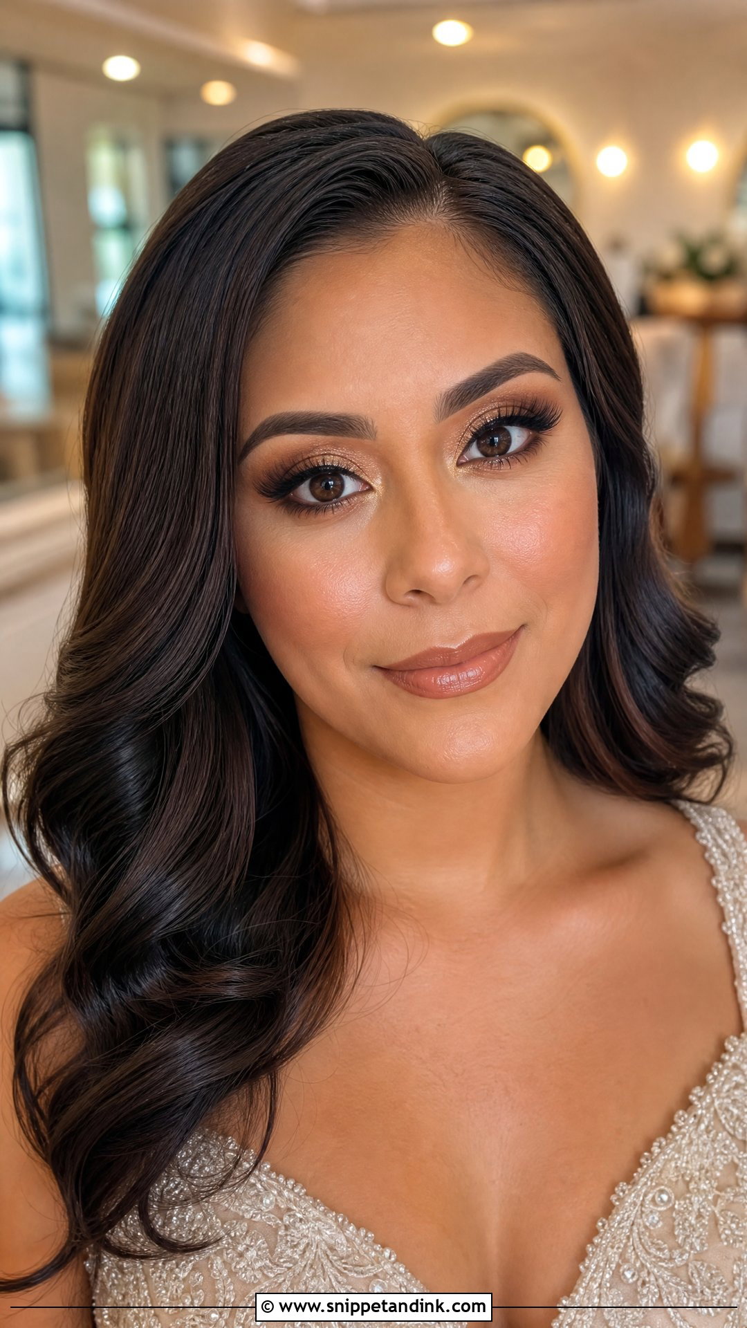 Bronze Wedding Makeup For Brown Eyes - Snippet and Ink - 20 Glowy Wedding Makeup for Brown Eyes