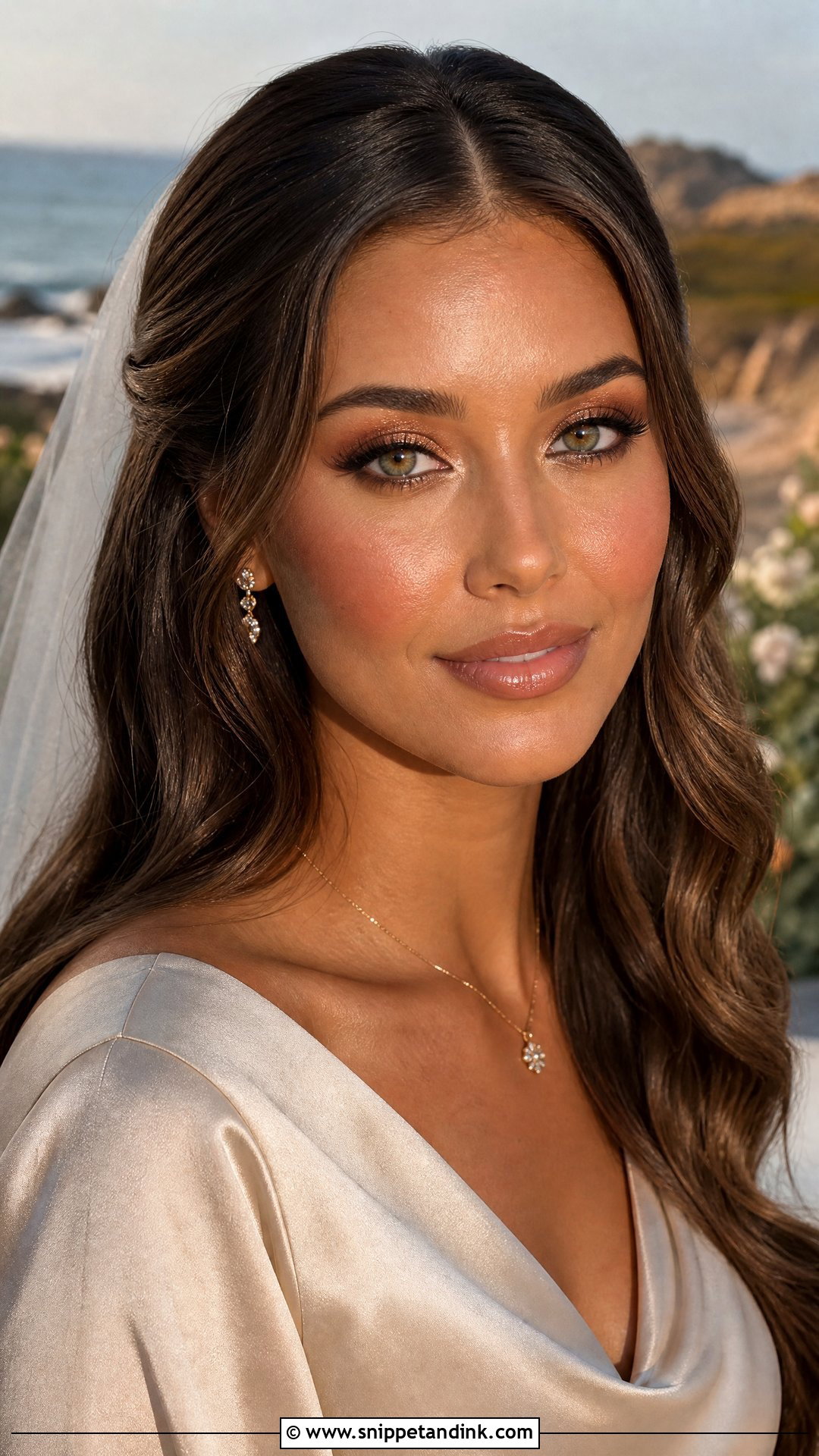 Bronze Wedding Makeup For Green Eyes - Snippet and Ink - 20 Glowy Wedding Makeup for Green Eyes