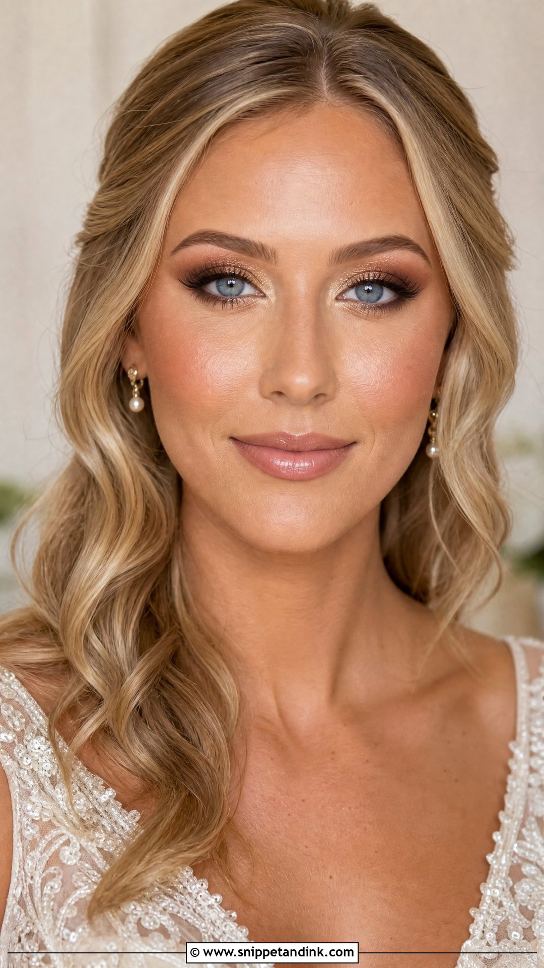 Bronze Wedding Makeup for Blue Eyes - Snippet and Ink - 20 Wedding Day Makeup for Bride Blue Eyes