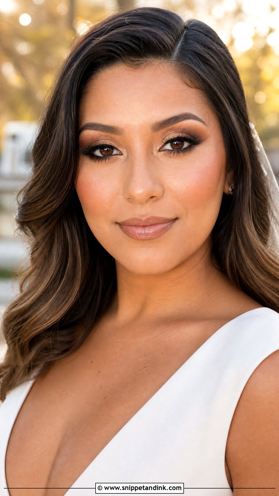 Bronze Wedding Makeup for Brown Eyes - Snippet and Ink - 20 Wedding Makeup Looks for Brown Eyes