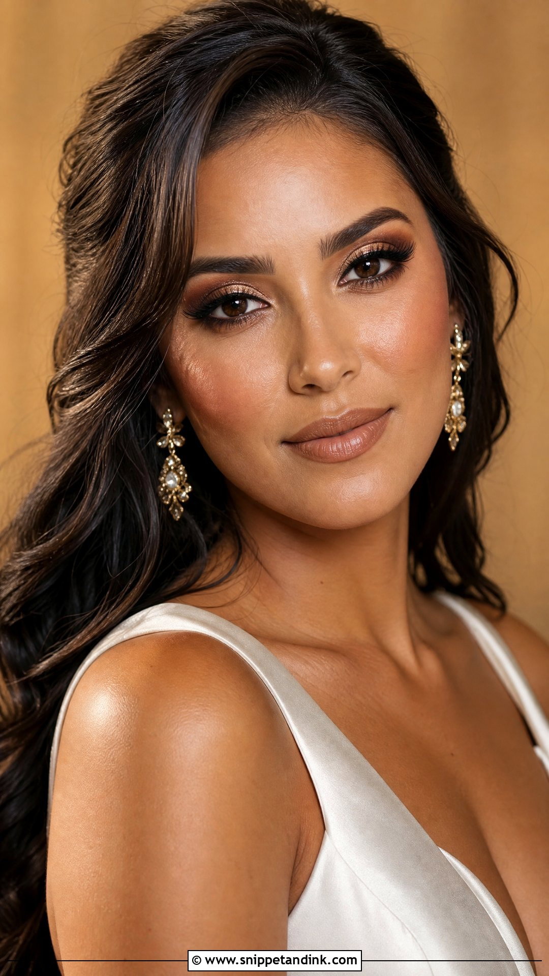 Bronze White Wedding Makeup - Snippet and Ink - 20 White Wedding Makeup Ideas