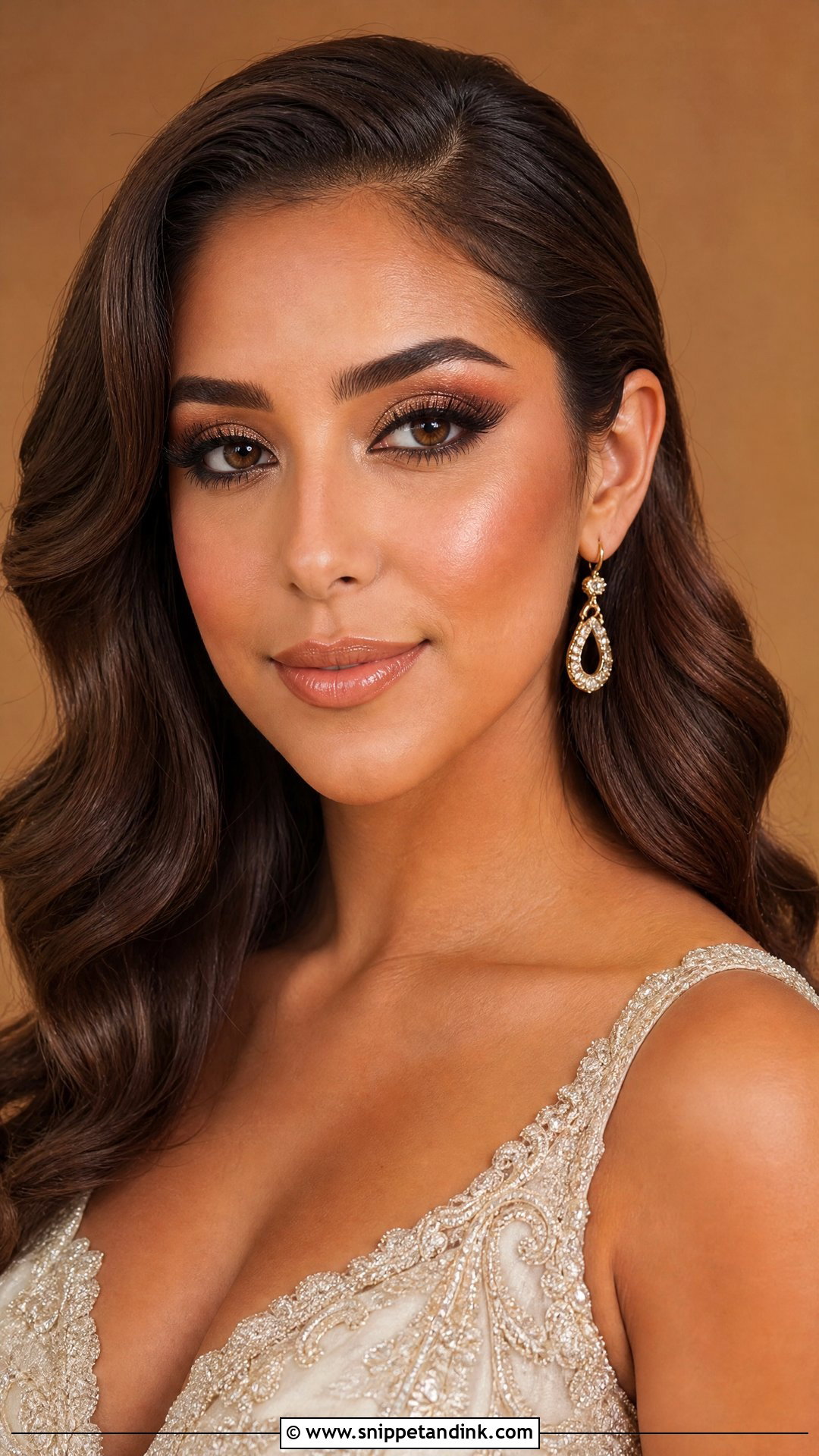 Bronzed Autumn Bridal Makeup - Snippet and Ink - 20 Autumn Bridal Makeup Ideas