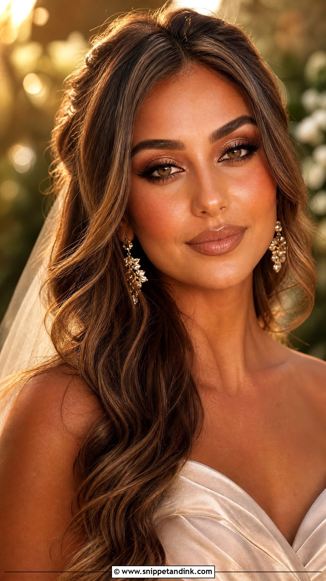 Bronzed Bridal Makeup - Snippet and Ink - 20 Modern Bridal Makeup Ideas