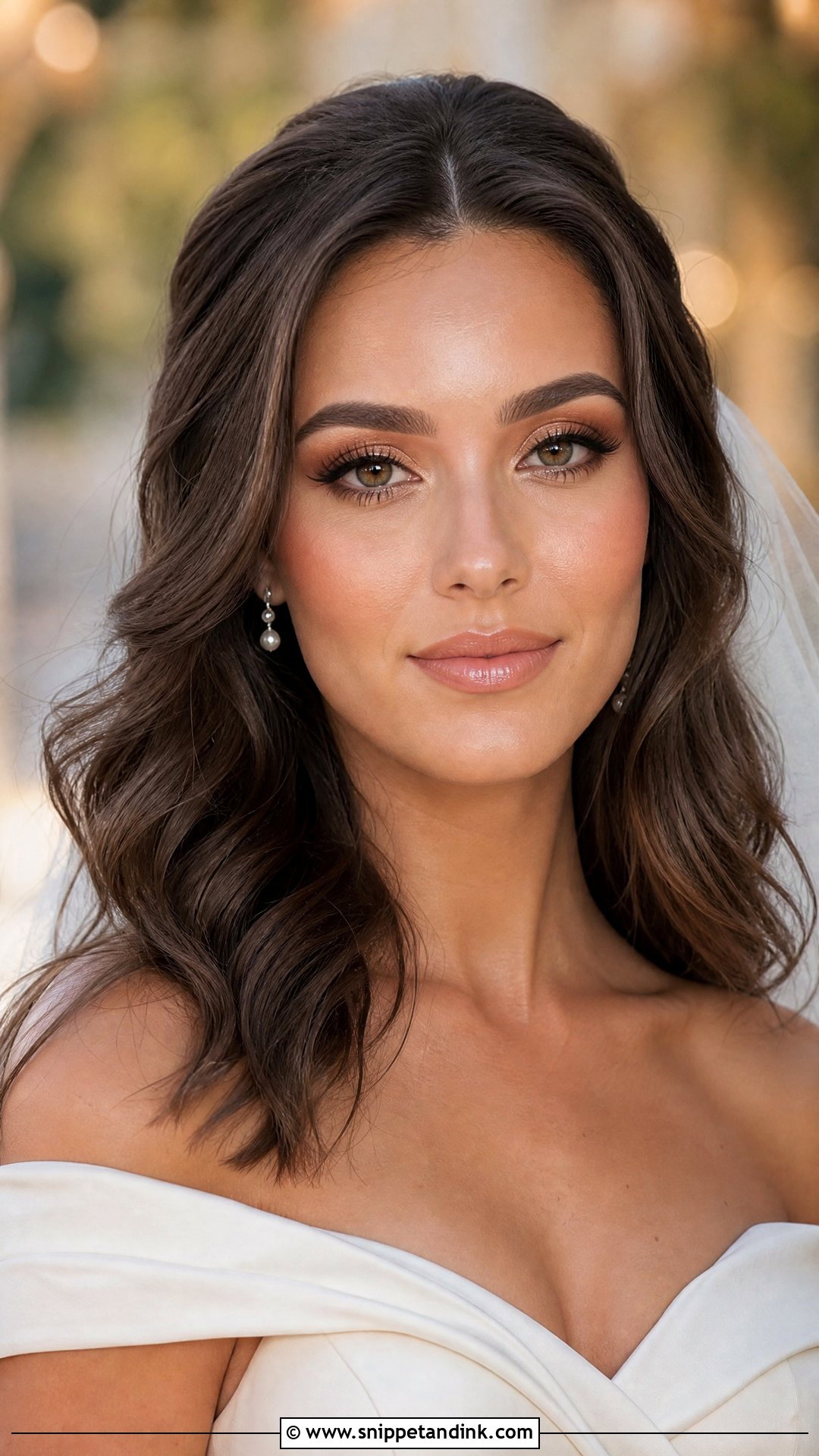 Bronzed Bridal Makeup - Snippet and Ink - 20 Sultry Bridal Makeup Ideas