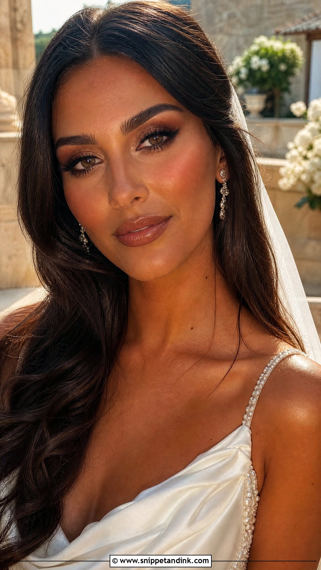 Bronzed Bridal Makeup - Snippet and Ink - 20 Warm Bridal Makeup Ideas