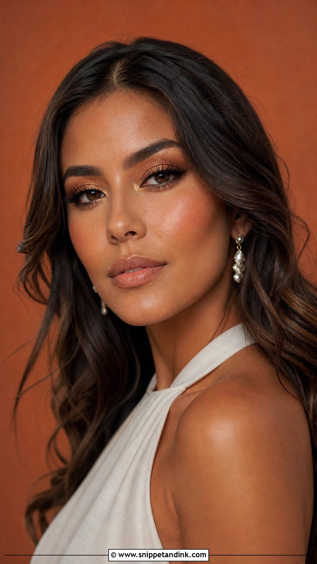 Bronzed Bridal Makeup - Snippet and Ink - 25 Simple Wedding Makeup for Bride Ideas