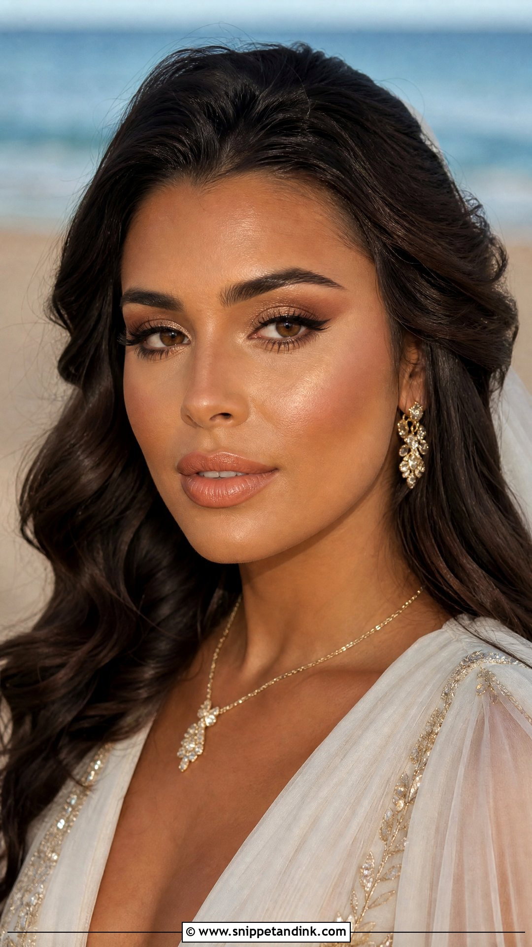Bronzed Bridal Makeup - Snippet and Ink - 20 Bridal Look Makeup Ideas