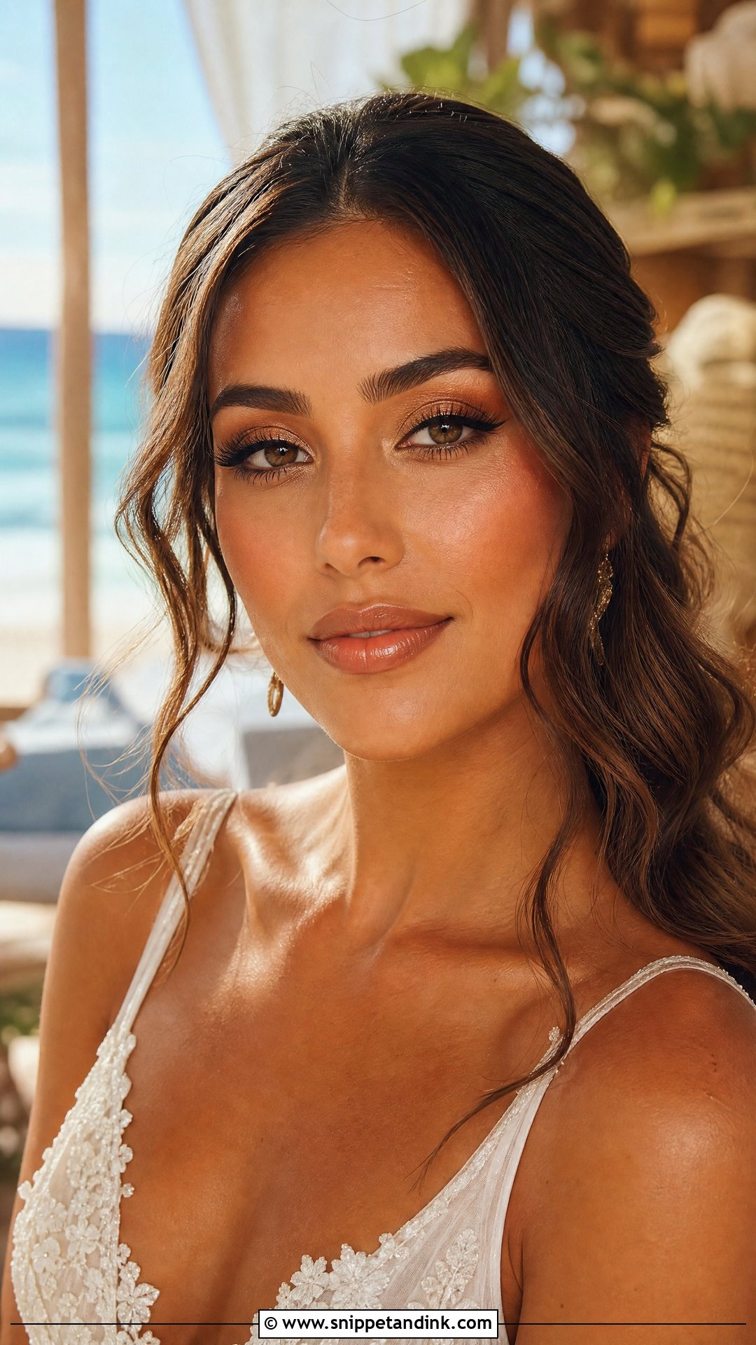 Bronzed Bridal Makeup - Snippet and Ink - 20 Makeup Looks for Brides