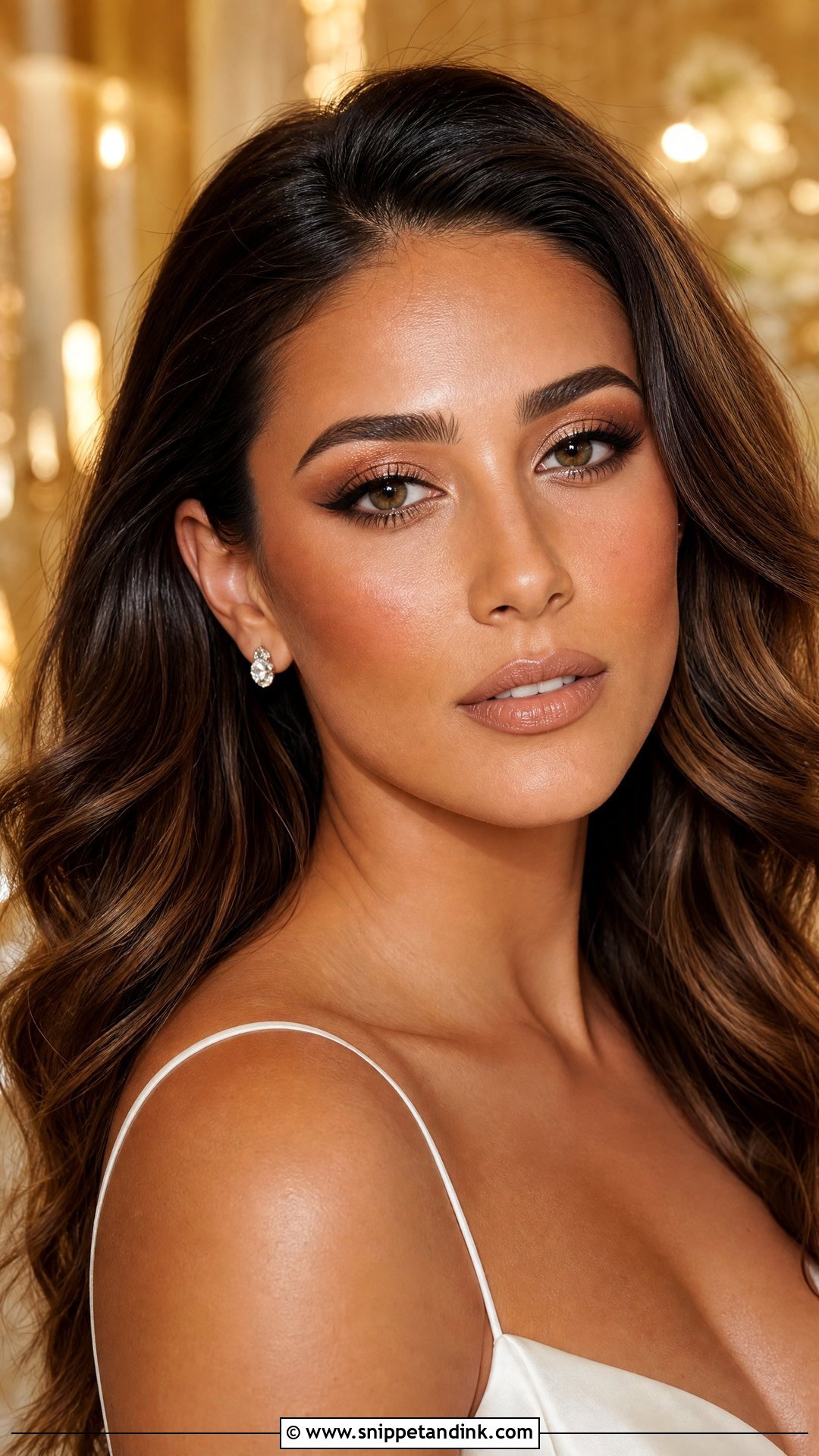 Bronzed Bridal Makeup - Snippet and Ink - 20 Makeup Looks for Wedding Bride