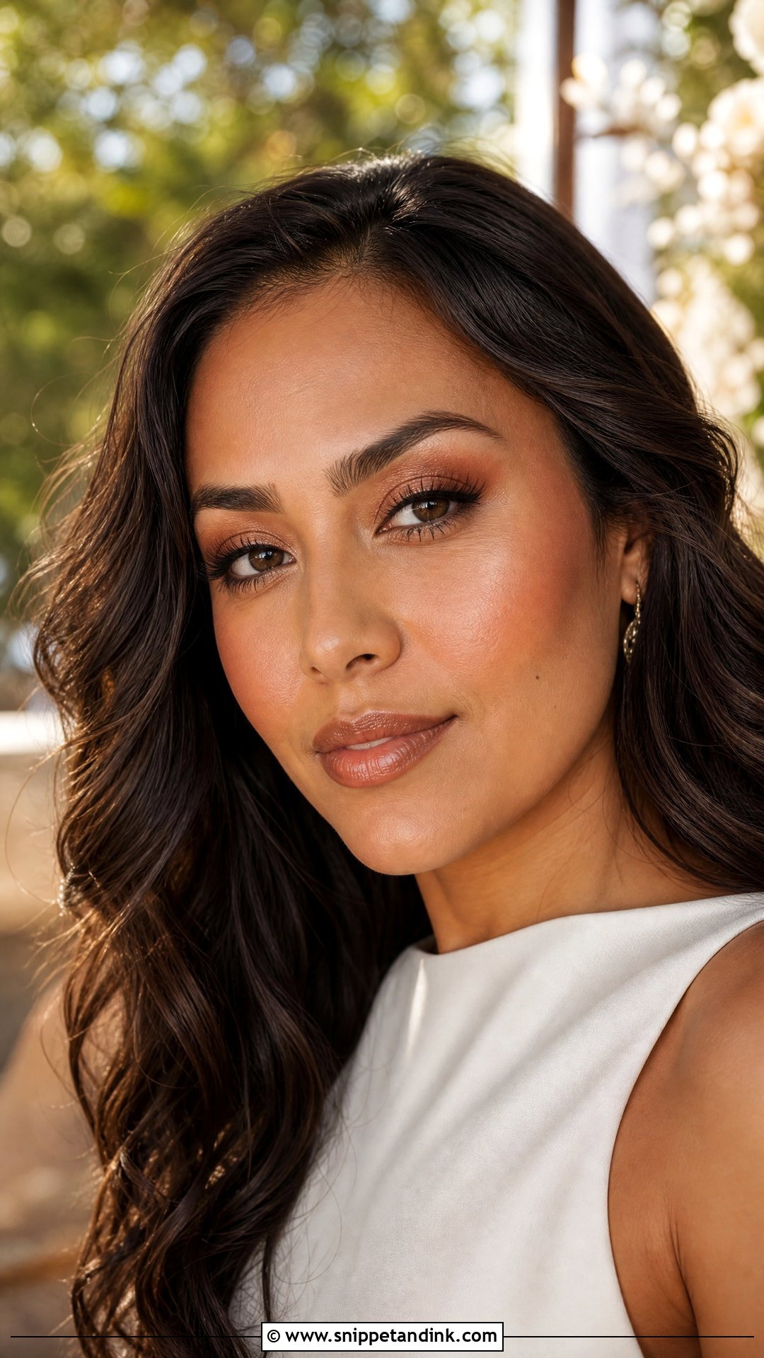 Bronzed Glowy Wedding Makeup - Snippet and Ink - 25 Soft Glowy Wedding Makeup Ideas