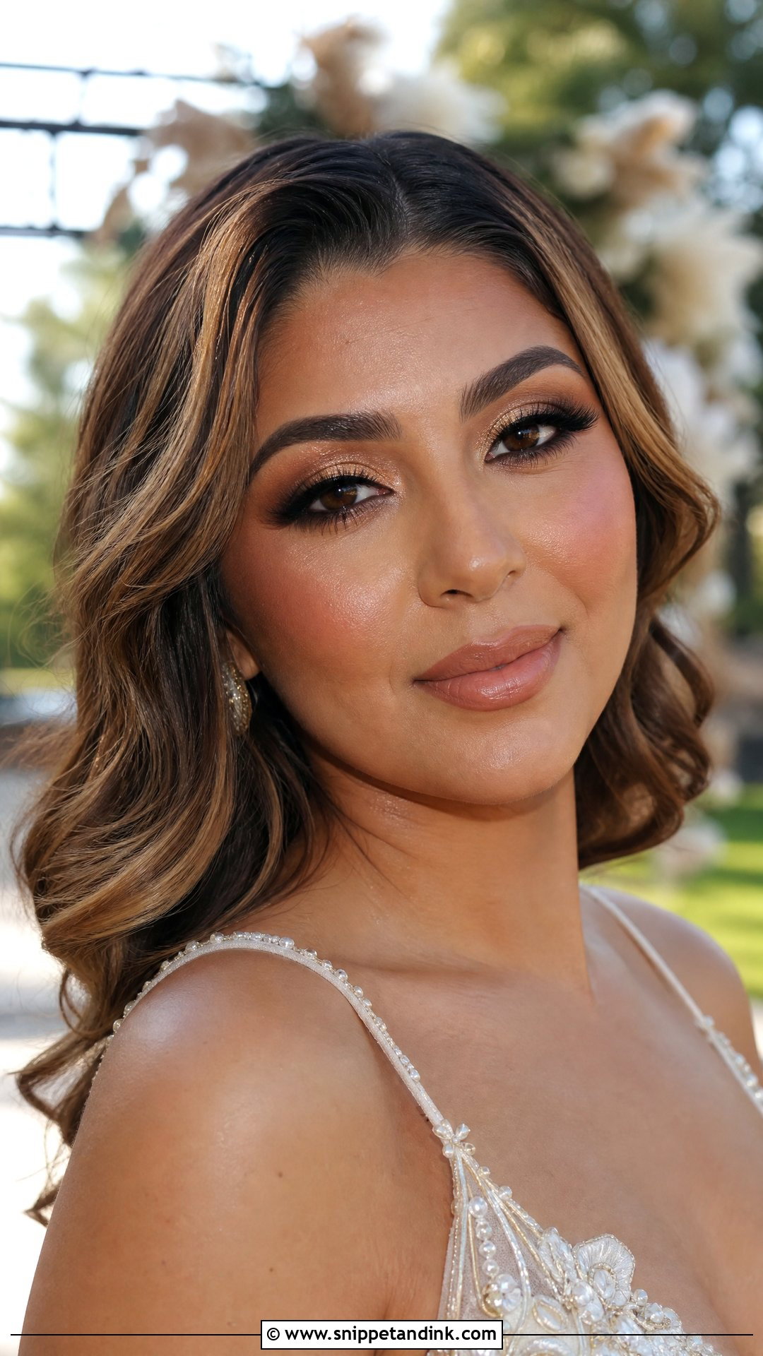 Bronzed Gold Bridal Makeup - Snippet and Ink - 20 Gold Wedding Makeup Brides