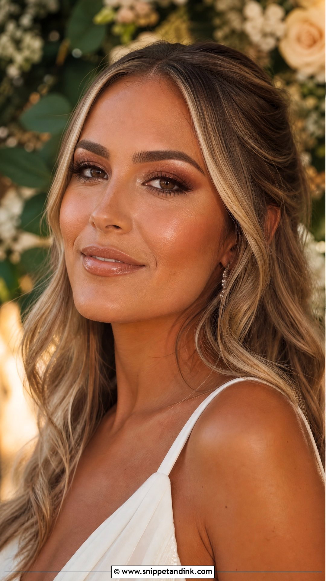 Bronzed Nude Wedding Makeup - Snippet and Ink - 20 Nude Makeup Looks for Wedding