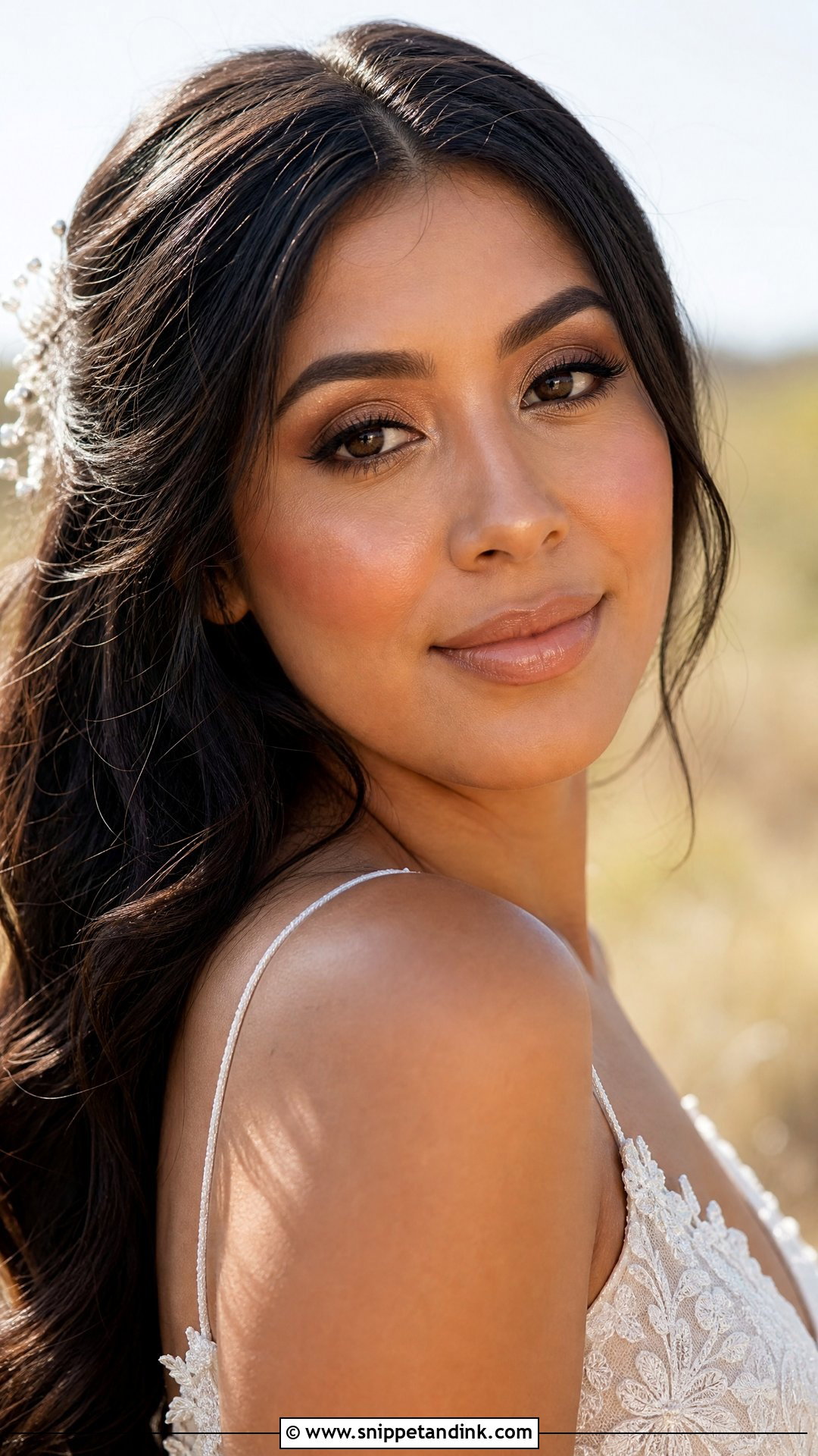 Bronzed Rustic Wedding Makeup - Snippet and Ink - 20 Rustic Wedding Makeup Ideas