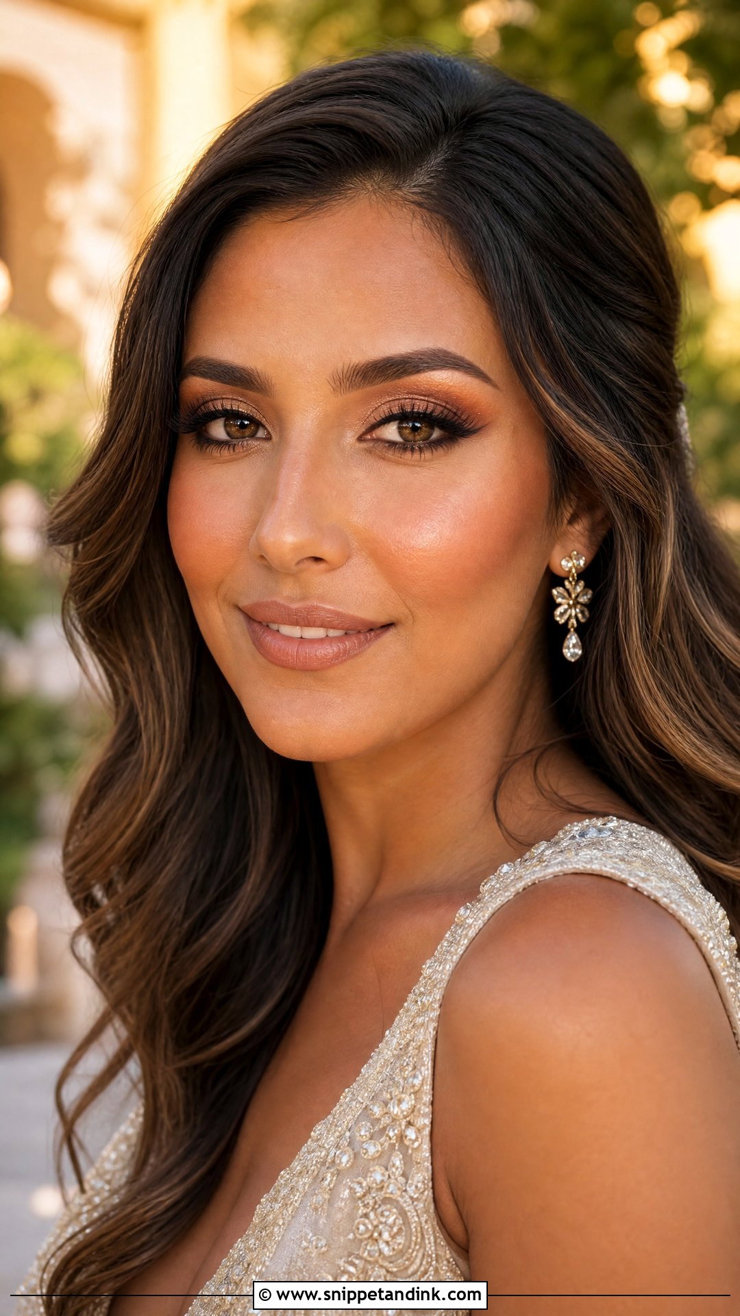 Bronzed Summer Bridal Makeup - Snippet and Ink - 20 Summer Bridal Makeup Ideas
