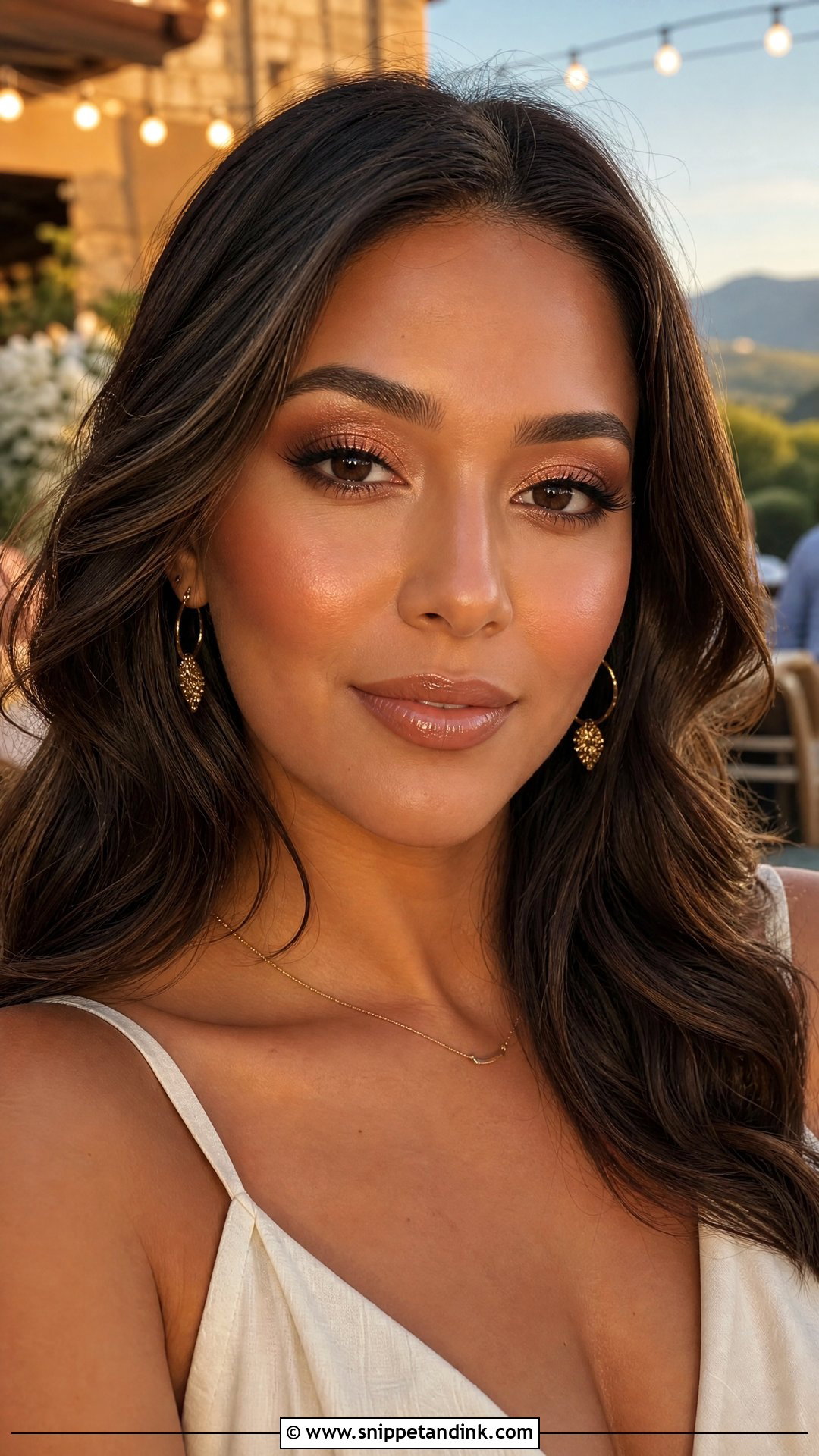 Bronzed Summer Wedding Guest Makeup - Snippet and Ink - 20 Summer Wedding Guest Makeup Ideas