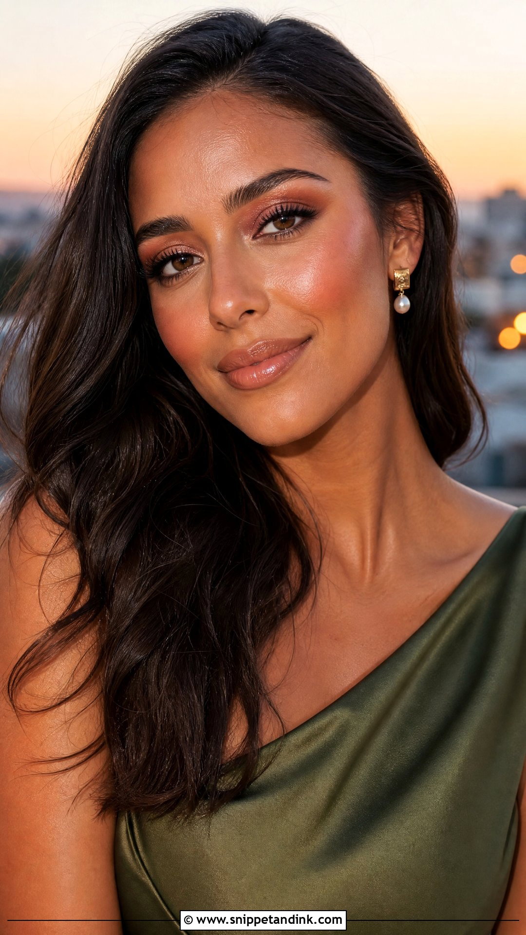 Bronzed Wedding Guest Makeup - Snippet and Ink - 20 Easy Makeup for Wedding Guest Ideas