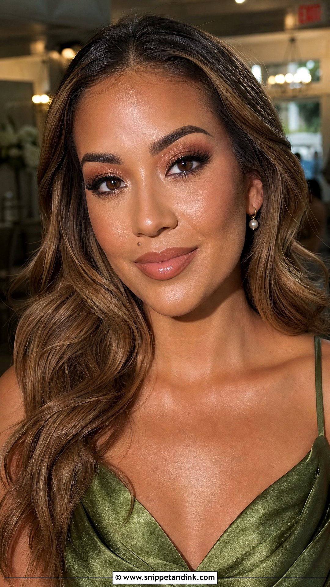 Bronzed Wedding Party Makeup - Snippet and Ink - 25 Makeup for Wedding Party Ideas