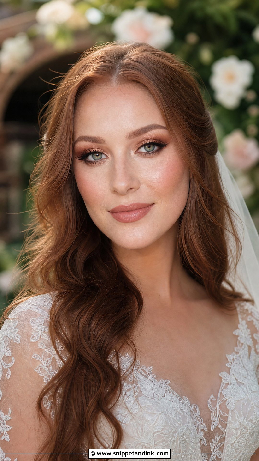 Bronzy Bridal Makeup For Green Eyes - Snippet and Ink - 20 Bronzy Bridal Makeup Ideas