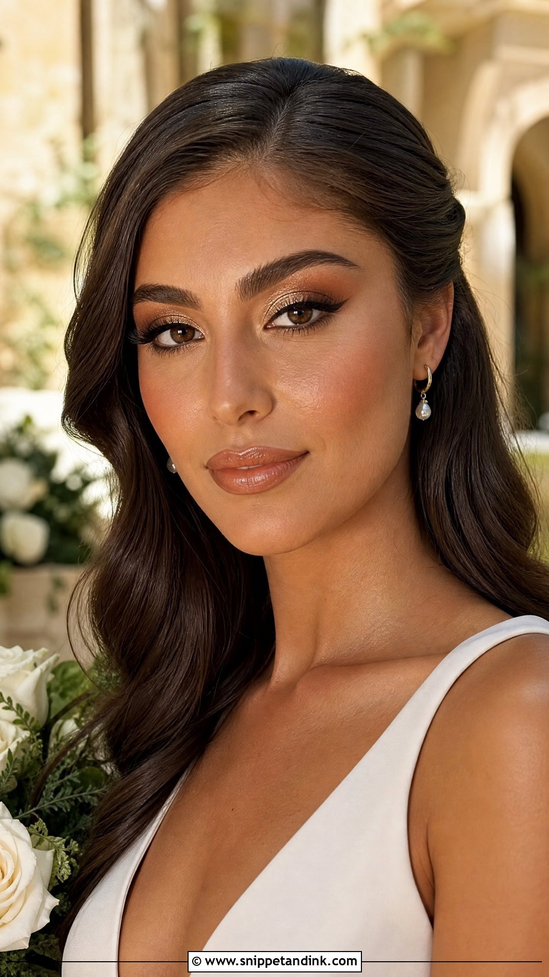 Bronzy Bridal Makeup For Olive Skin - Snippet and Ink - 20 Bronzy Bridal Makeup Ideas
