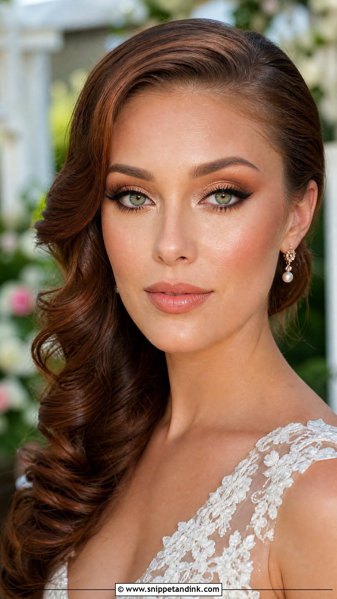 Bronzy Makeup For Green Eyes - Snippet and Ink - 30 Bronzy Glowy Wedding Makeup Ideas