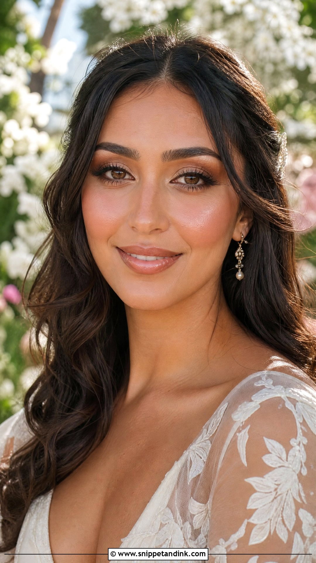 Bronzy Summer Wedding Makeup - Snippet and Ink - 30 Bronzy Glowy Wedding Makeup Ideas