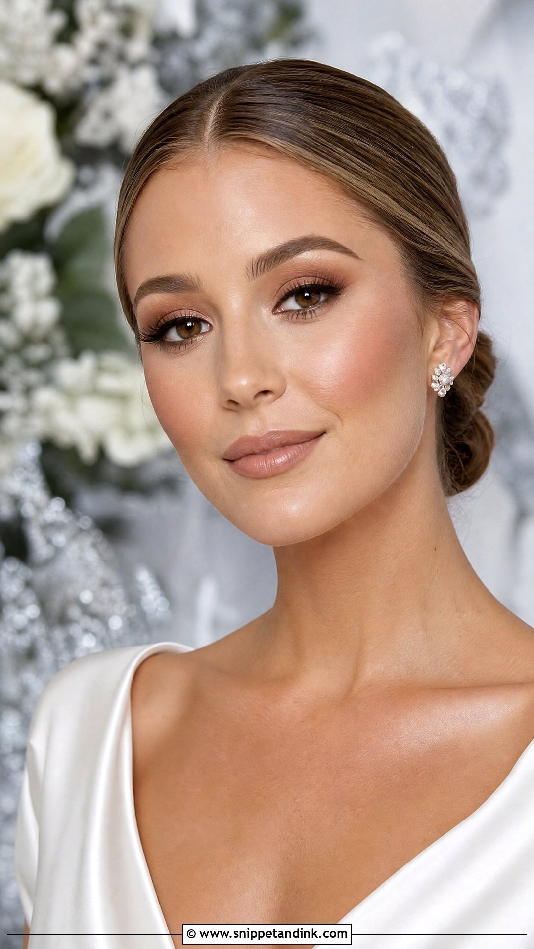 Bronzy Winter Wedding Makeup - Snippet and Ink - 30 Bronzy Glowy Wedding Makeup Ideas