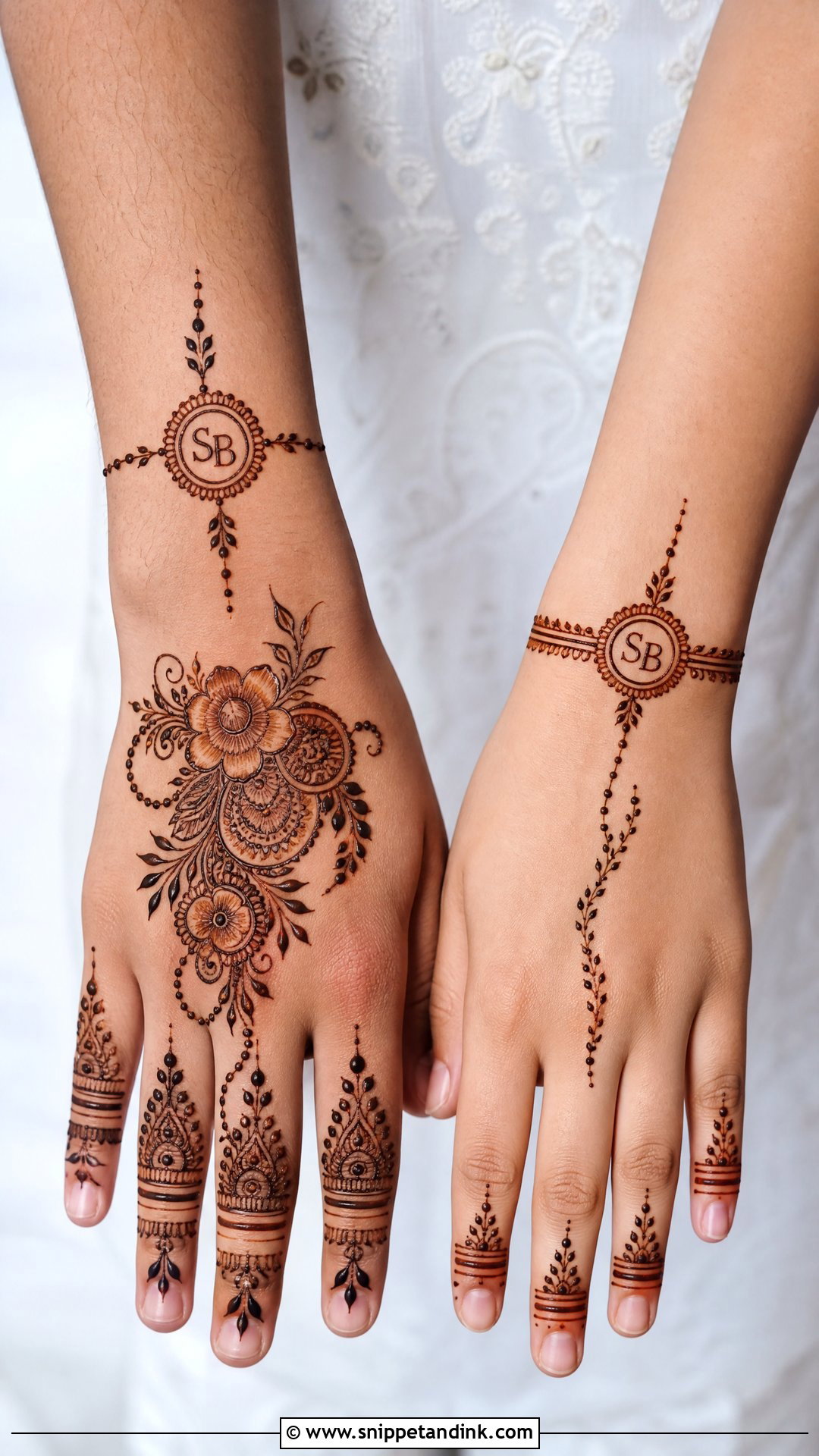 Brother Sister Matching Mehndi Design - Snippet and Ink - 20 Brother Sister Mehndi Design Ideas
