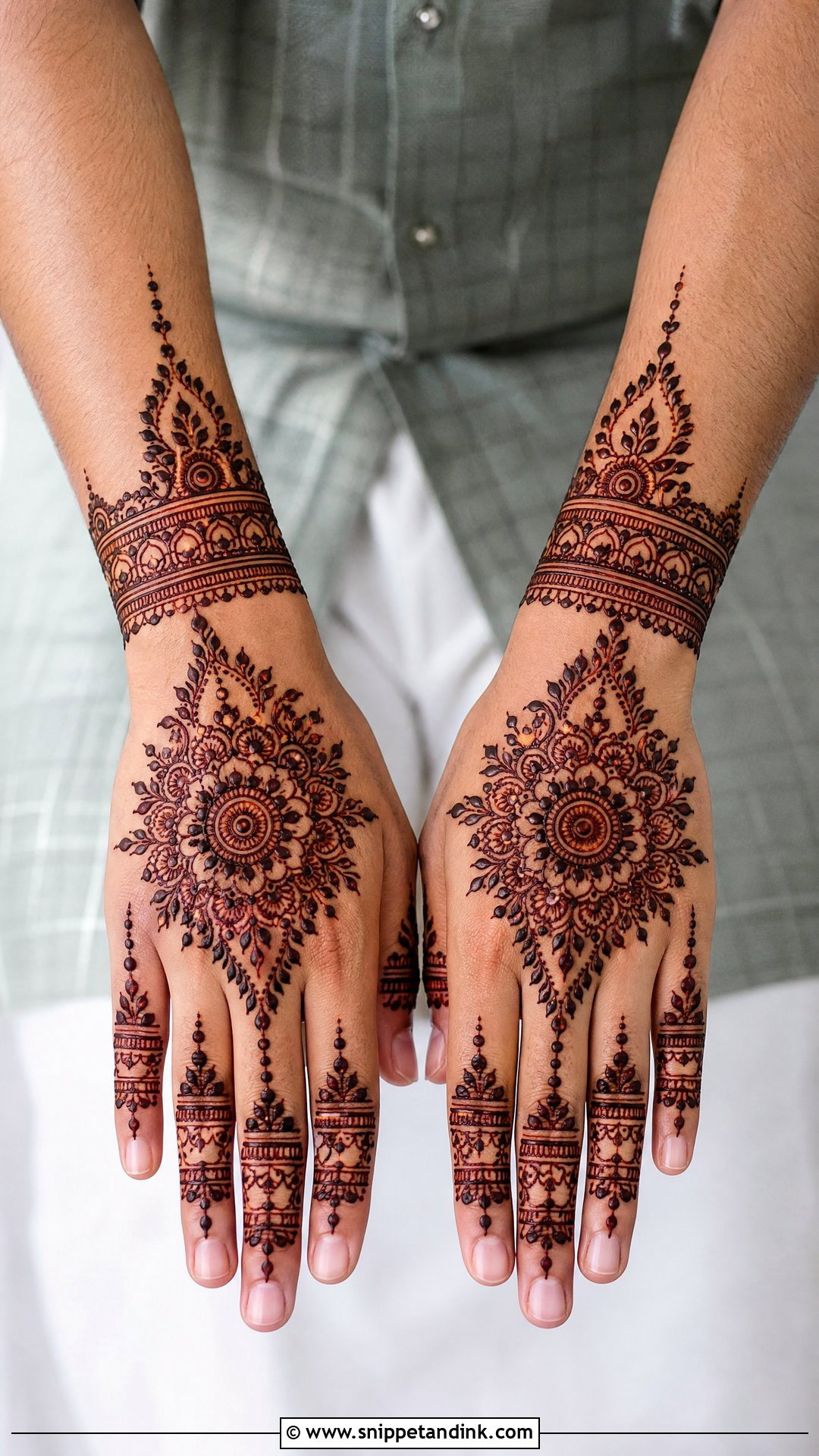 Brother Wedding Back Hand Mehndi Design - Snippet and Ink - 20 Brother Wedding Mehndi Design for Sister Ideas