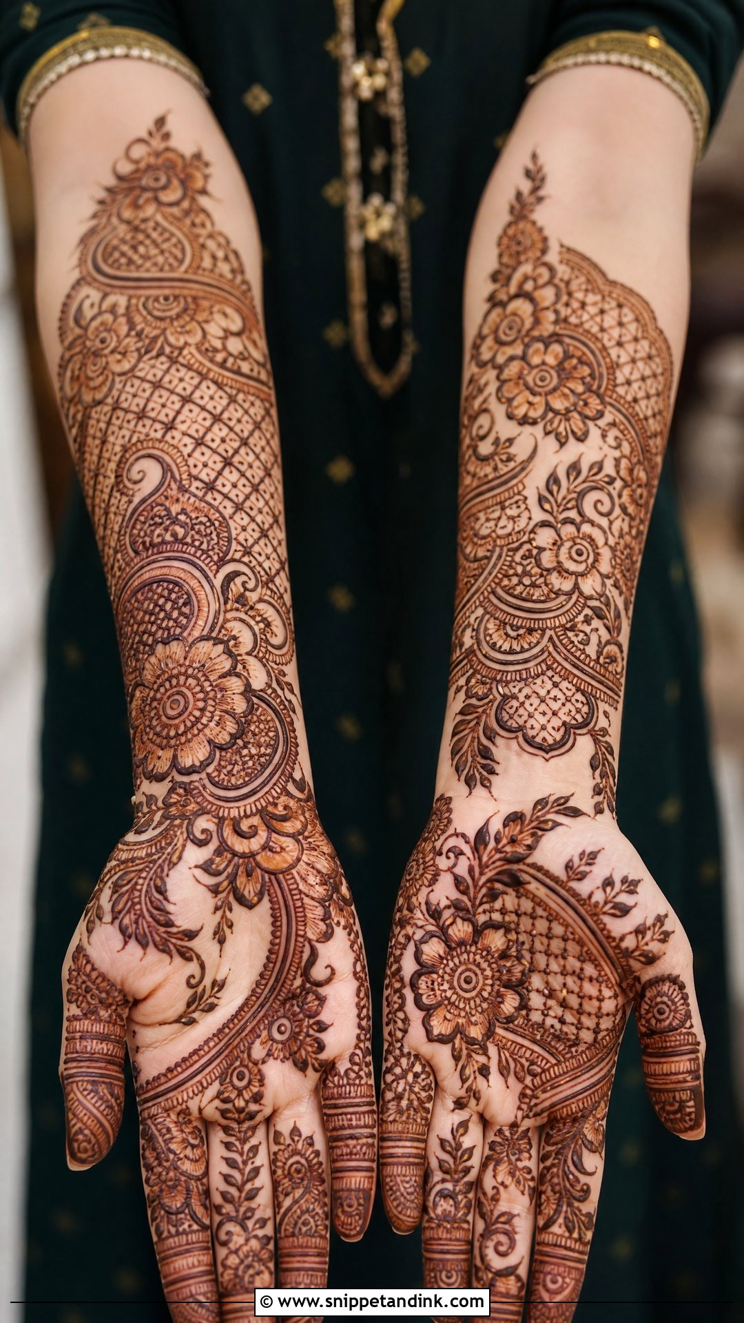 Brother Wedding Indo Arabic Mehndi Design - Snippet and Ink - 25 Brother Wedding Mehndi Design Ideas