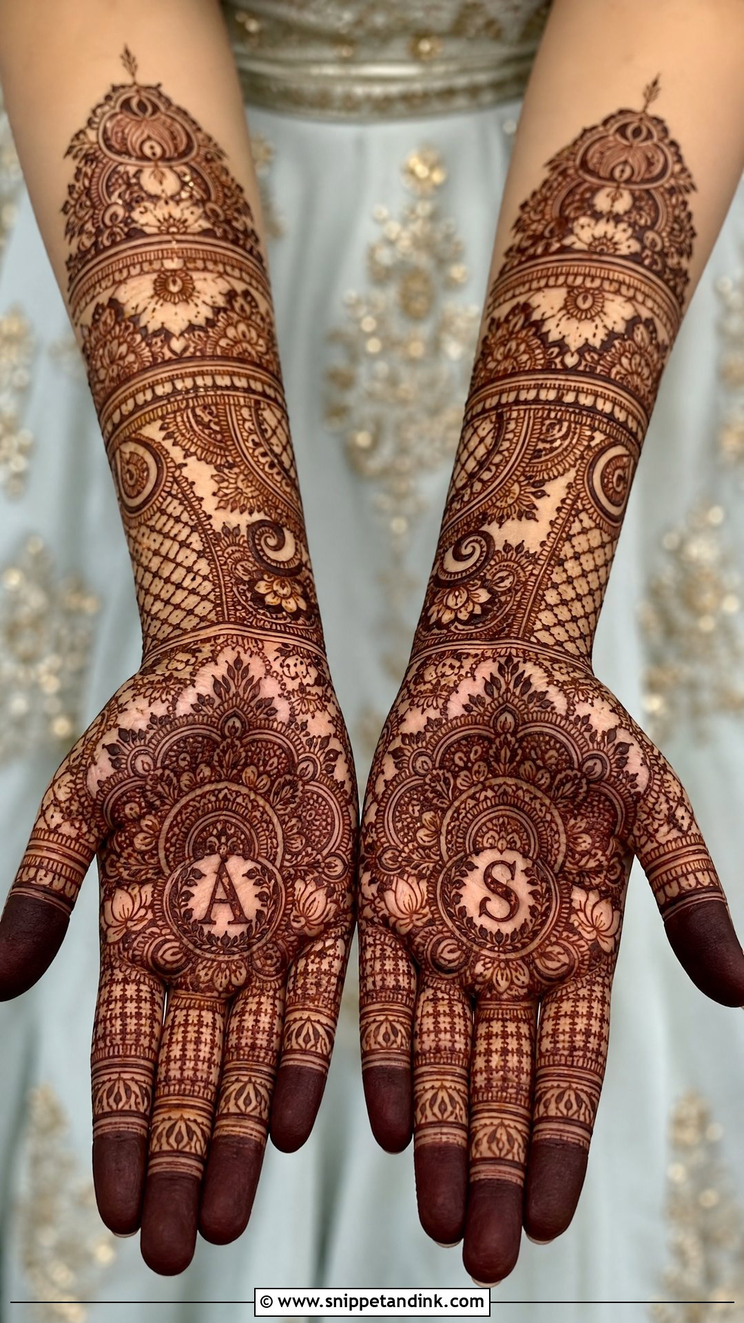Brother Wedding Initials Mehndi Design - Snippet and Ink - 20 Brother Wedding Mehndi Design for Sister Ideas