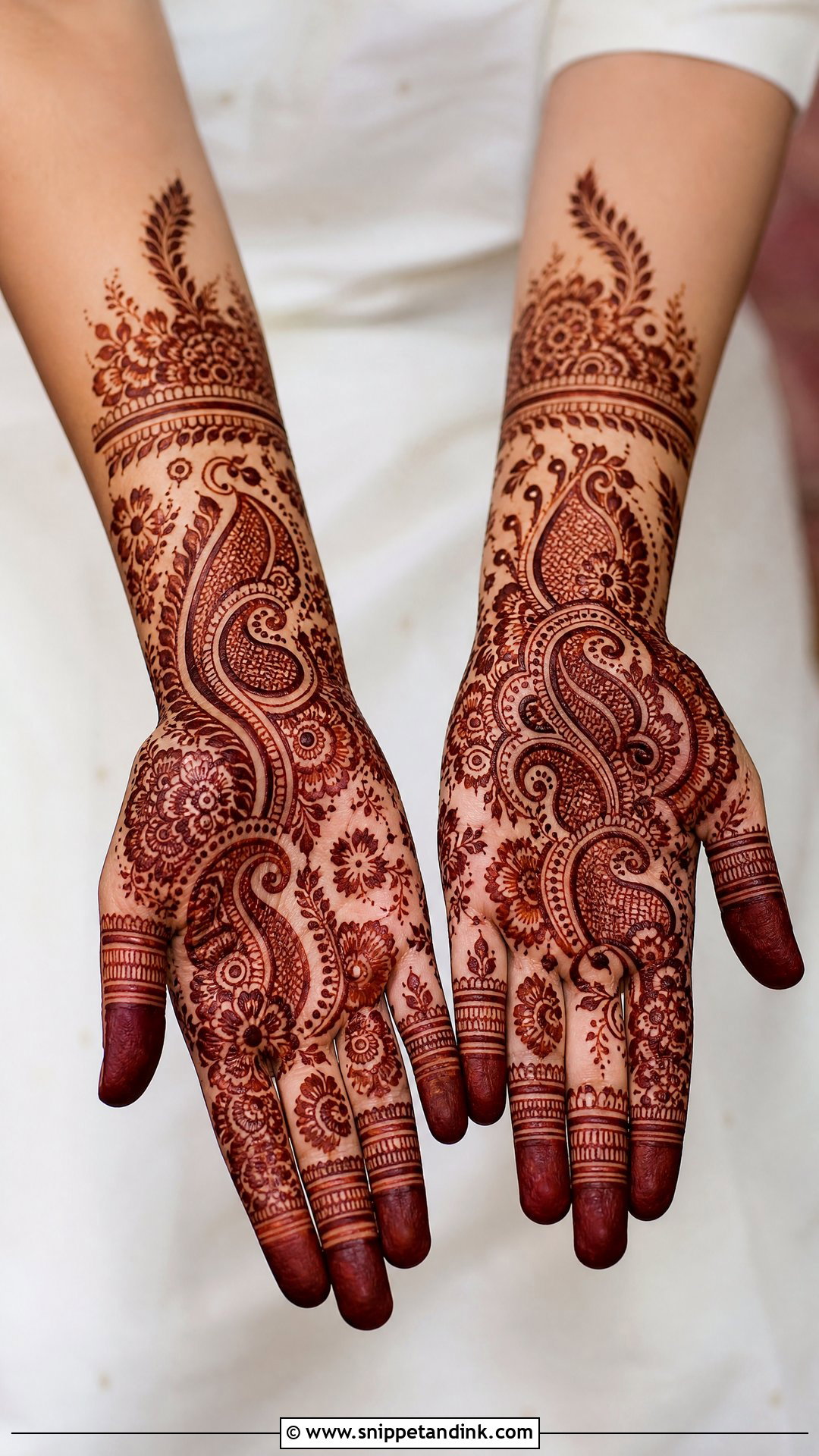 Brother Wedding Paisley Mehndi Design - Snippet and Ink - 25 Brother Wedding Mehndi Design Ideas