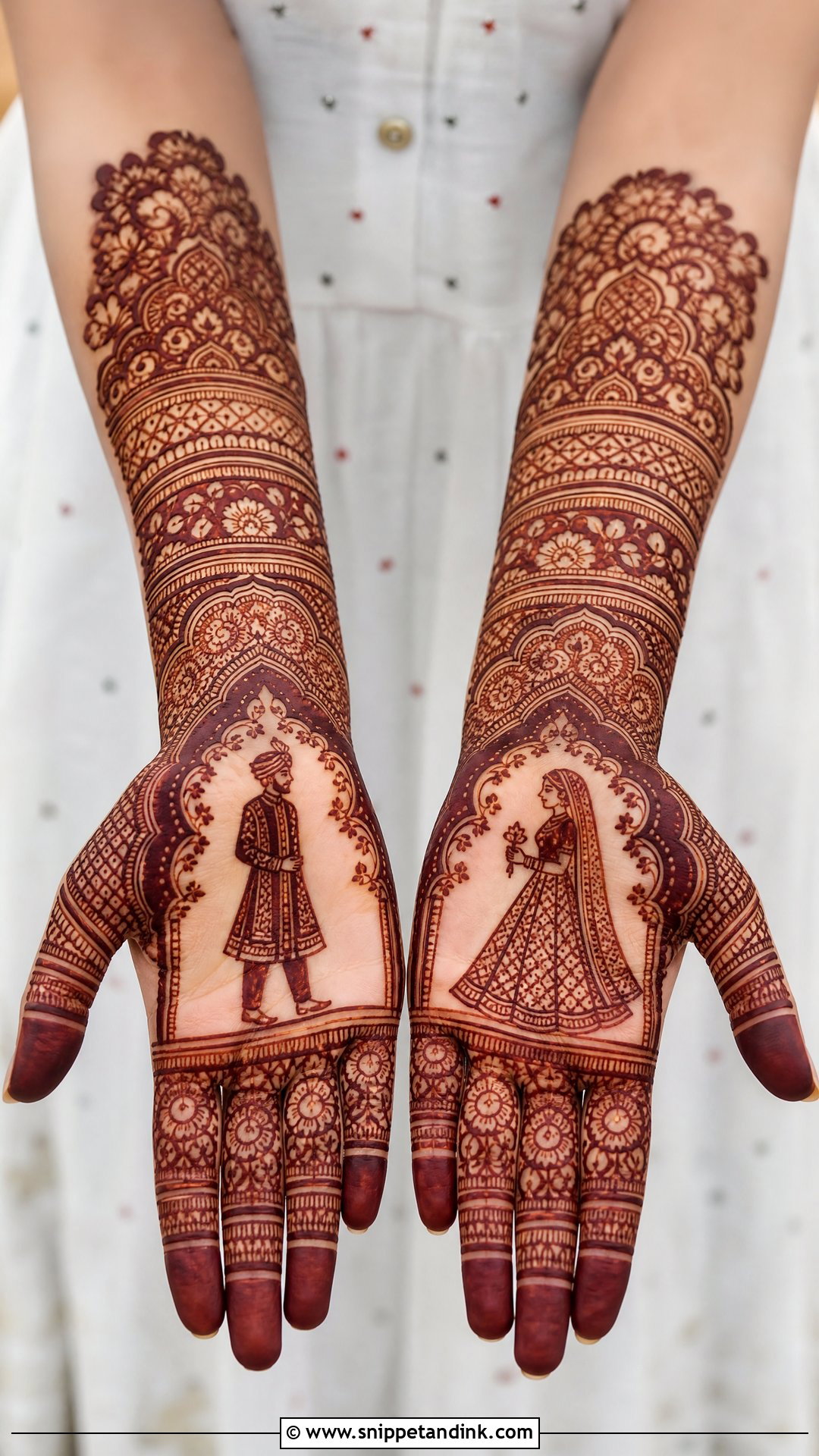 Brother Wedding Portrait Mehndi Design - Snippet and Ink - 20 Brother Wedding Mehndi Design for Sister Ideas