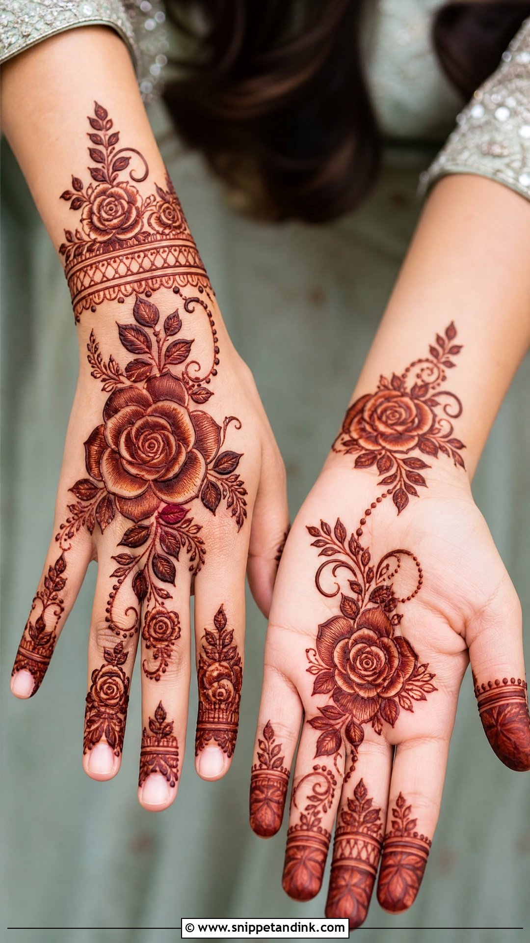 Brother Wedding Rose Mehndi Design - Snippet and Ink - 25 Brother Wedding Mehndi Design Ideas