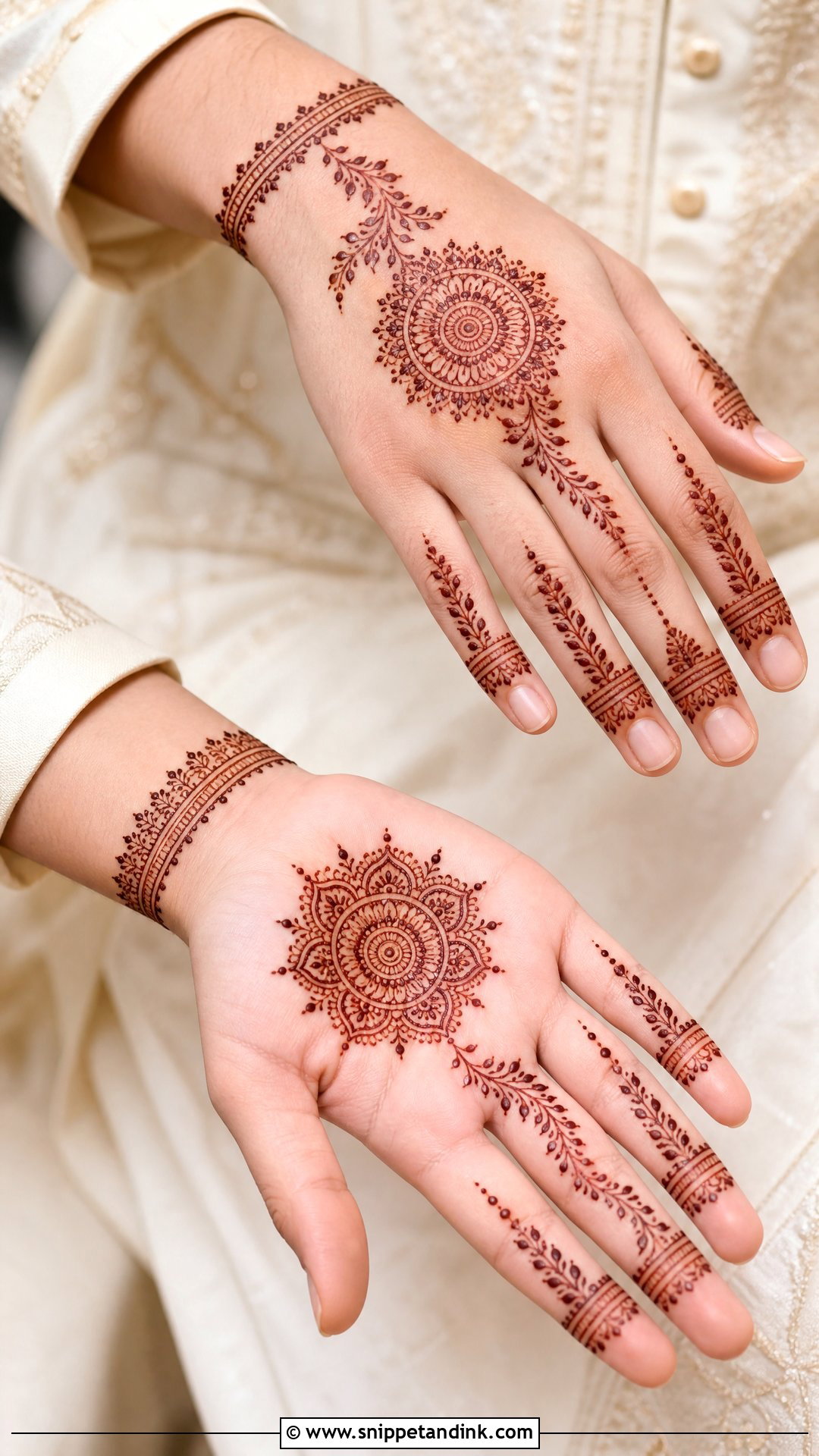 Brother Wedding Simple Mehndi Design - Snippet and Ink - 25 Brother Wedding Mehndi Design Ideas
