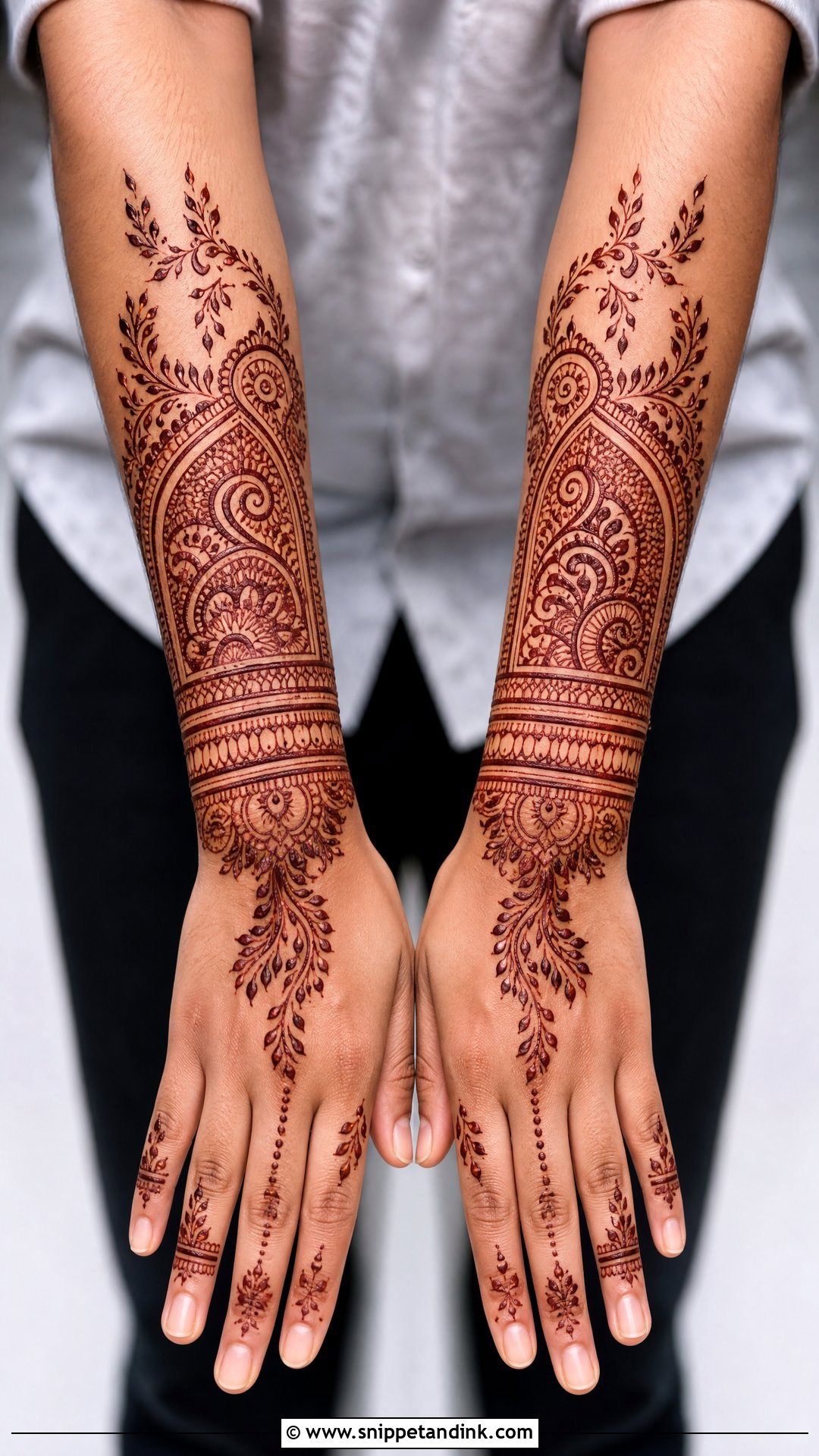 Brother Wedding Wrist To Forearm Mehndi Design - Snippet and Ink - 25 Brother Wedding Mehndi Design Ideas