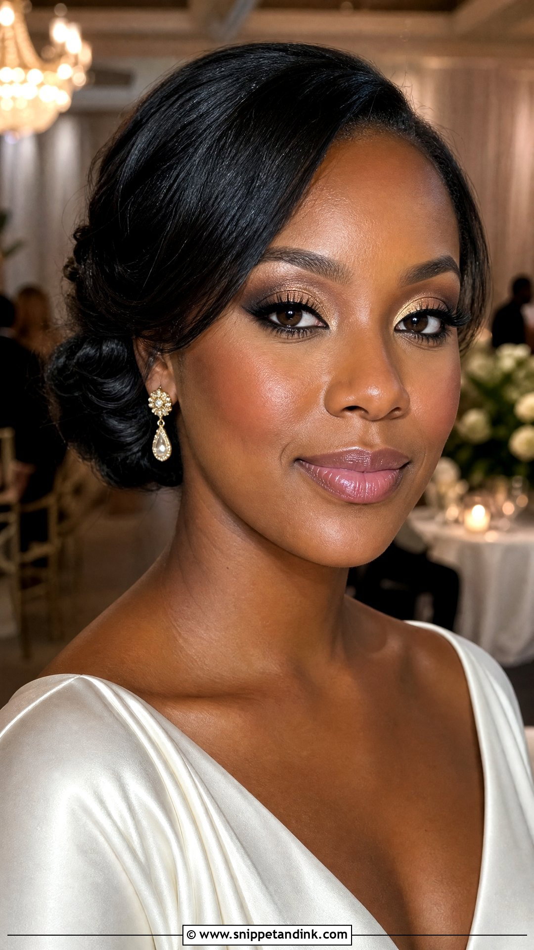 Brown And Gold Smokey Wedding Makeup - Snippet and Ink - 20 Smokey Wedding Makeup Ideas