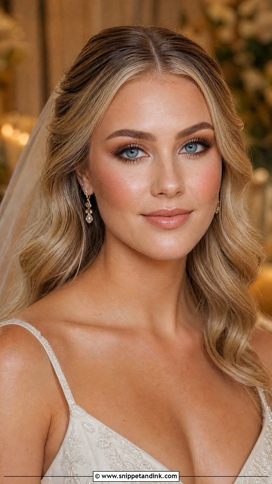 Brown Bridal Makeup For Blue Eyes - Snippet and Ink - 20 Brown Bridal Makeup Ideas