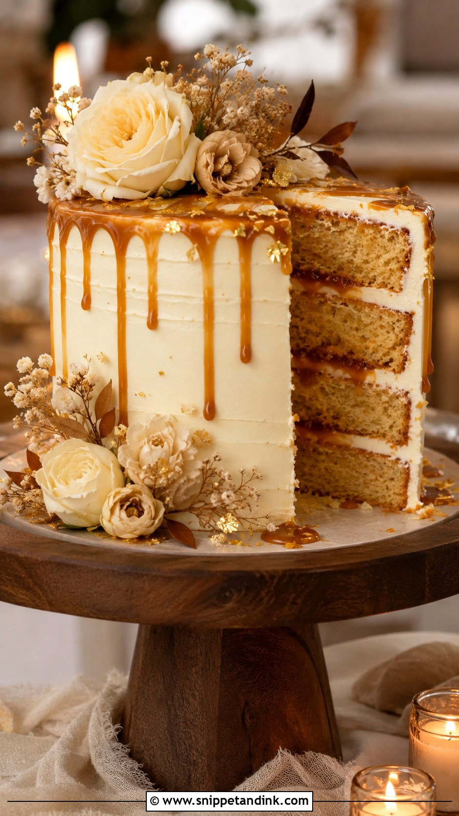 Brown Butter Salted Caramel Wedding Cake Mix - Snippet and Ink - 20 Wedding Cake Mix Ideas