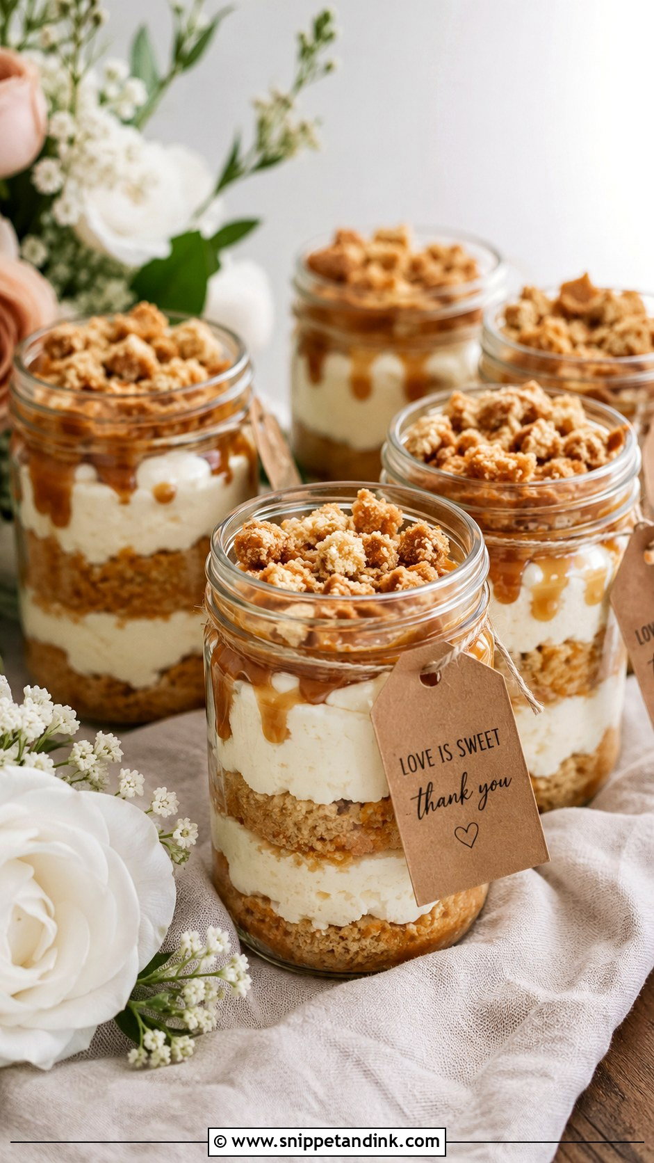 Brown Butter Wedding Cake Jars - Snippet and Ink - 30 Wedding Cake Jars