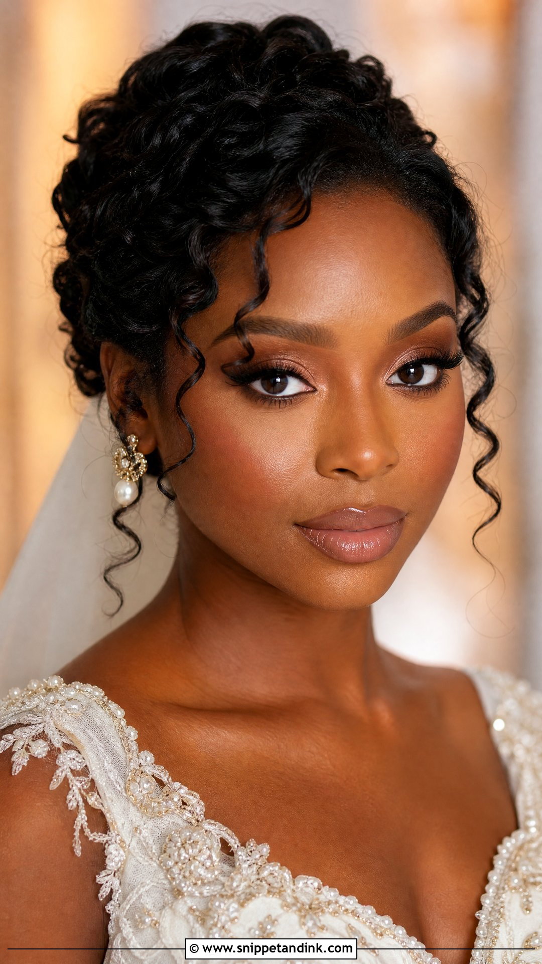 Brown Eyed Bride Makeup With Nude Lip - Snippet and Ink - 20 Bridal Wedding Make Up for Brown Eyes