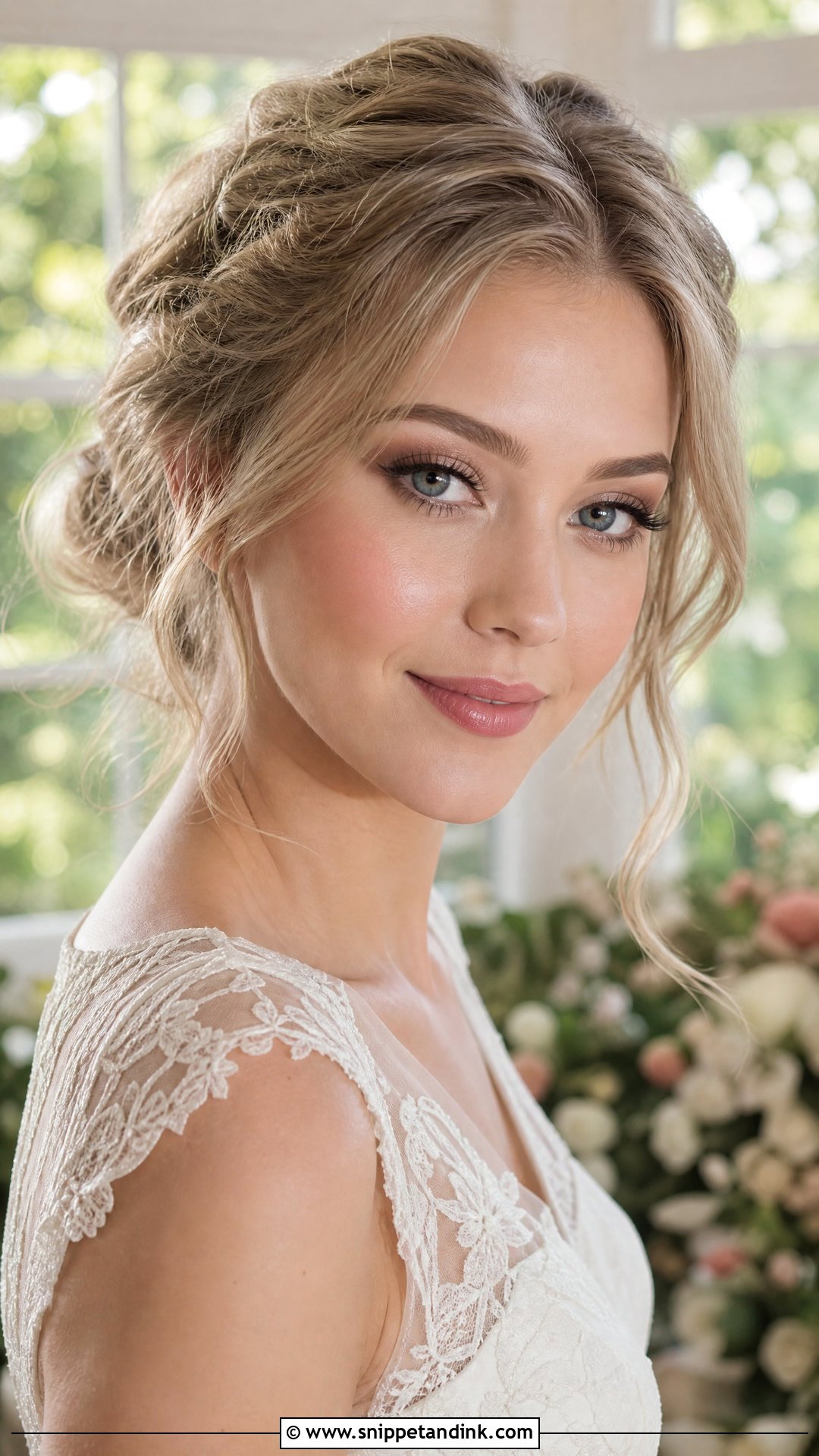 Brown Eyeliner Blushing Bride Makeup - Snippet and Ink - 20 Blushing Bride Makeup Ideas