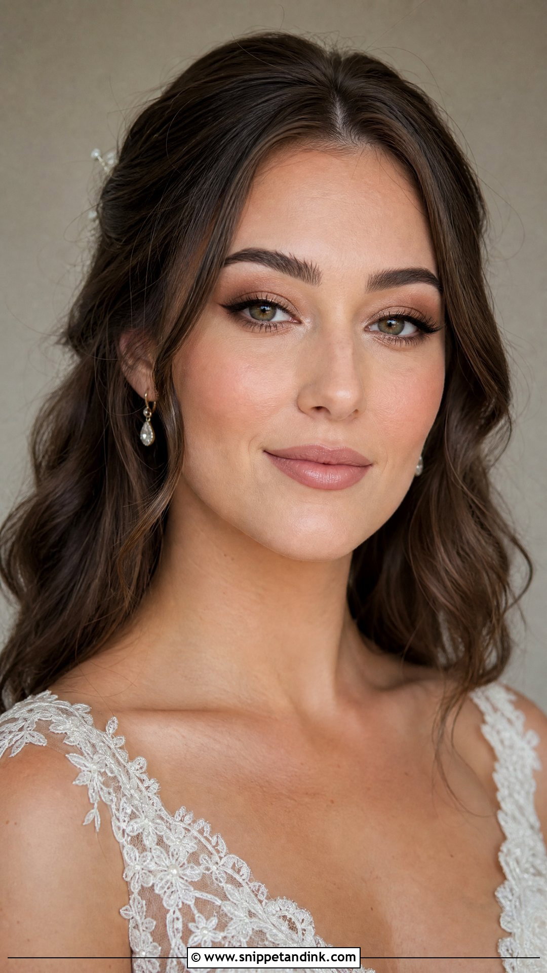 Brown Eyeliner Boho Wedding Makeup For Brunettes - Snippet and Ink - 20 Boho Wedding Makeup Brunette Ideas