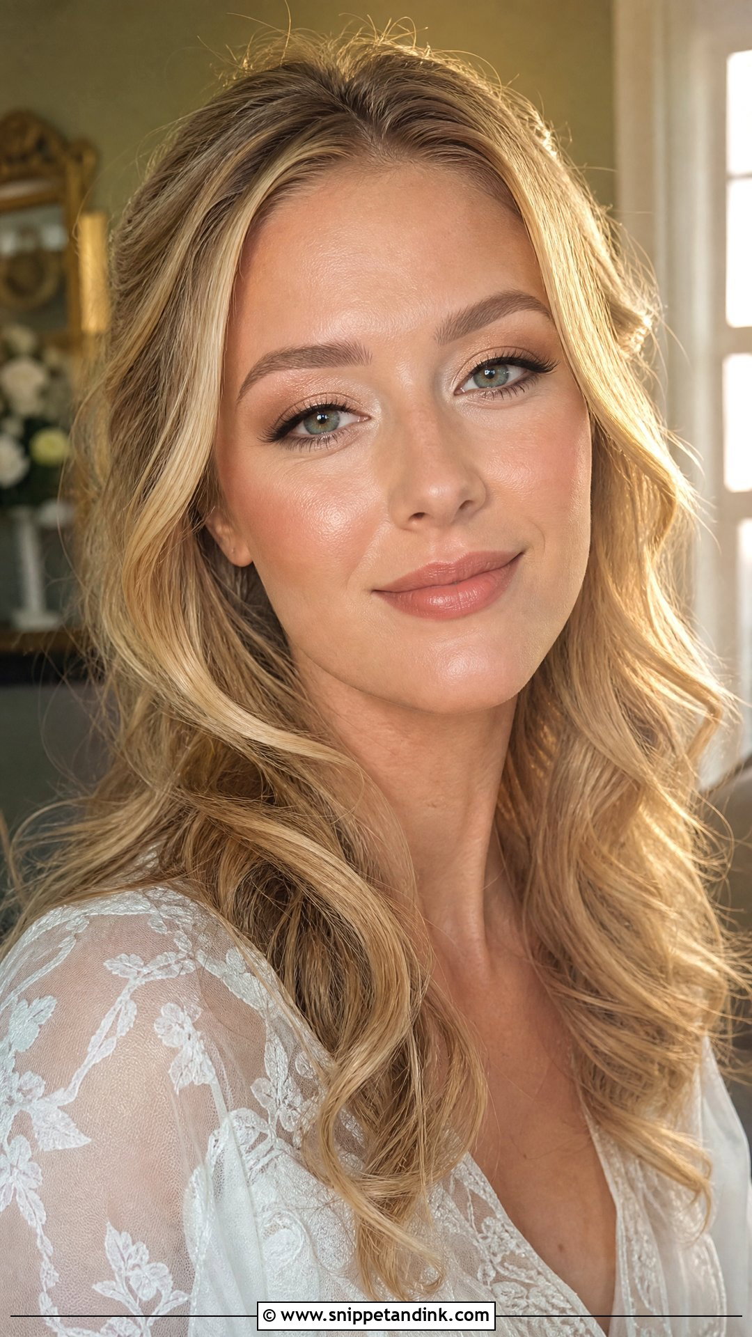 Brown Eyeliner Bridal Makeup For Blue Eyes - Snippet and Ink - 20 Glowy Bridal Makeup for Blue Eyes