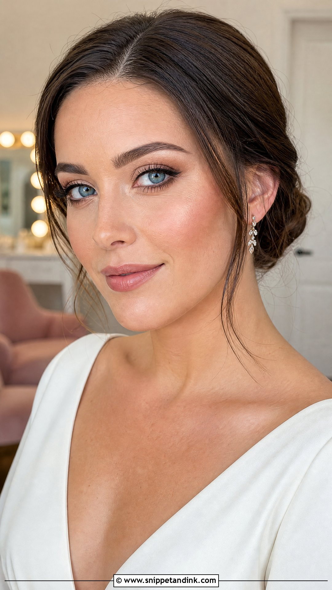 Brown Eyeliner Wedding Makeup For Blue Eyes - Snippet and Ink - 20 Natural Wedding Make Up for Blue Eyes